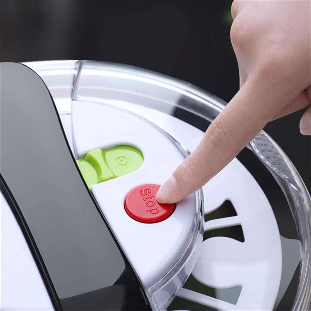 CLQ Disidratatore per Insalata, Centrifuga per Verdure Domestiche Centrifuga per Insalata in Acciaio Inossidabile, Grande capacità Facile da Centrifugare per Lavare E Asciugare Le Verdure