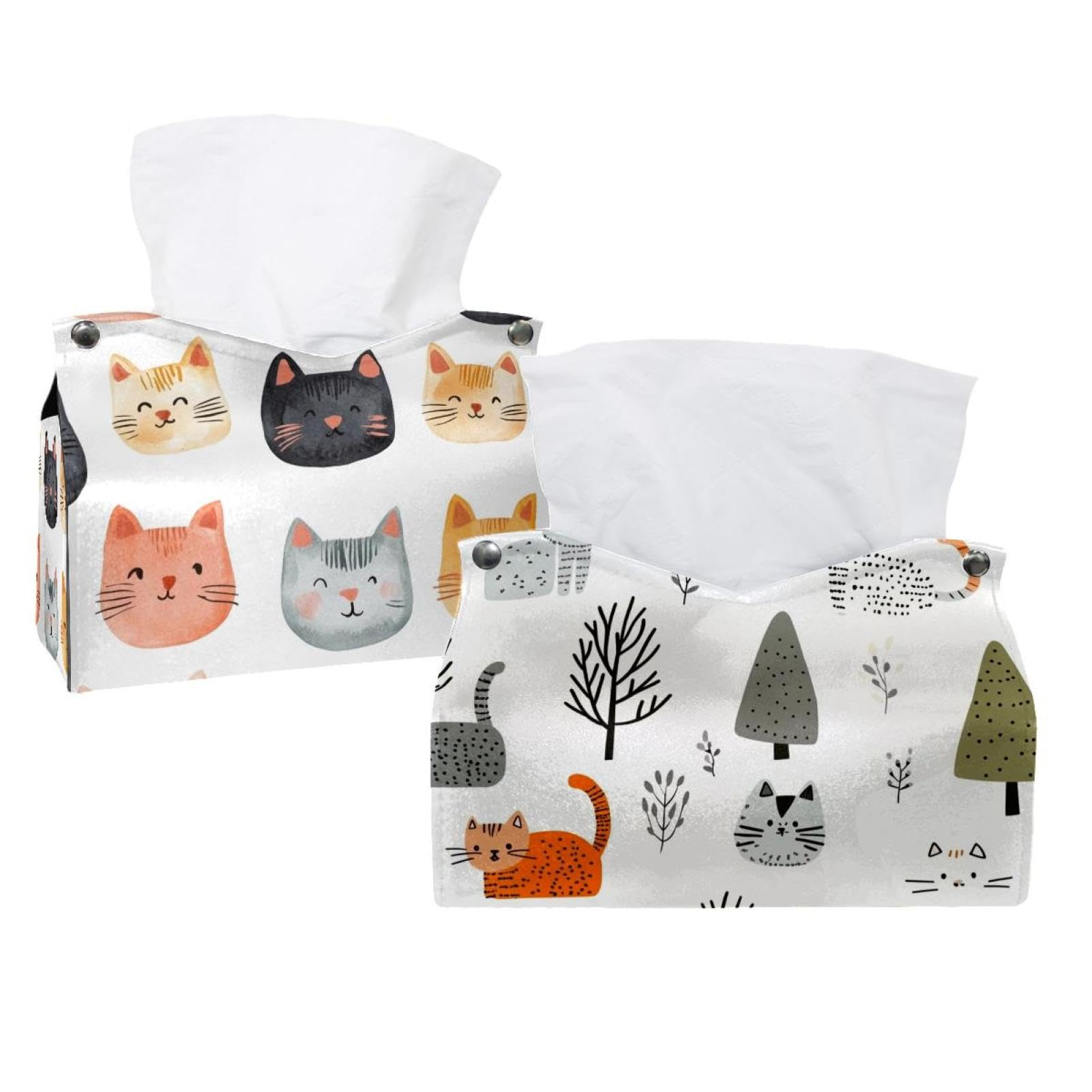 Boîte à mouchoirs chat mignon distributeur décoratif de salon et bureau