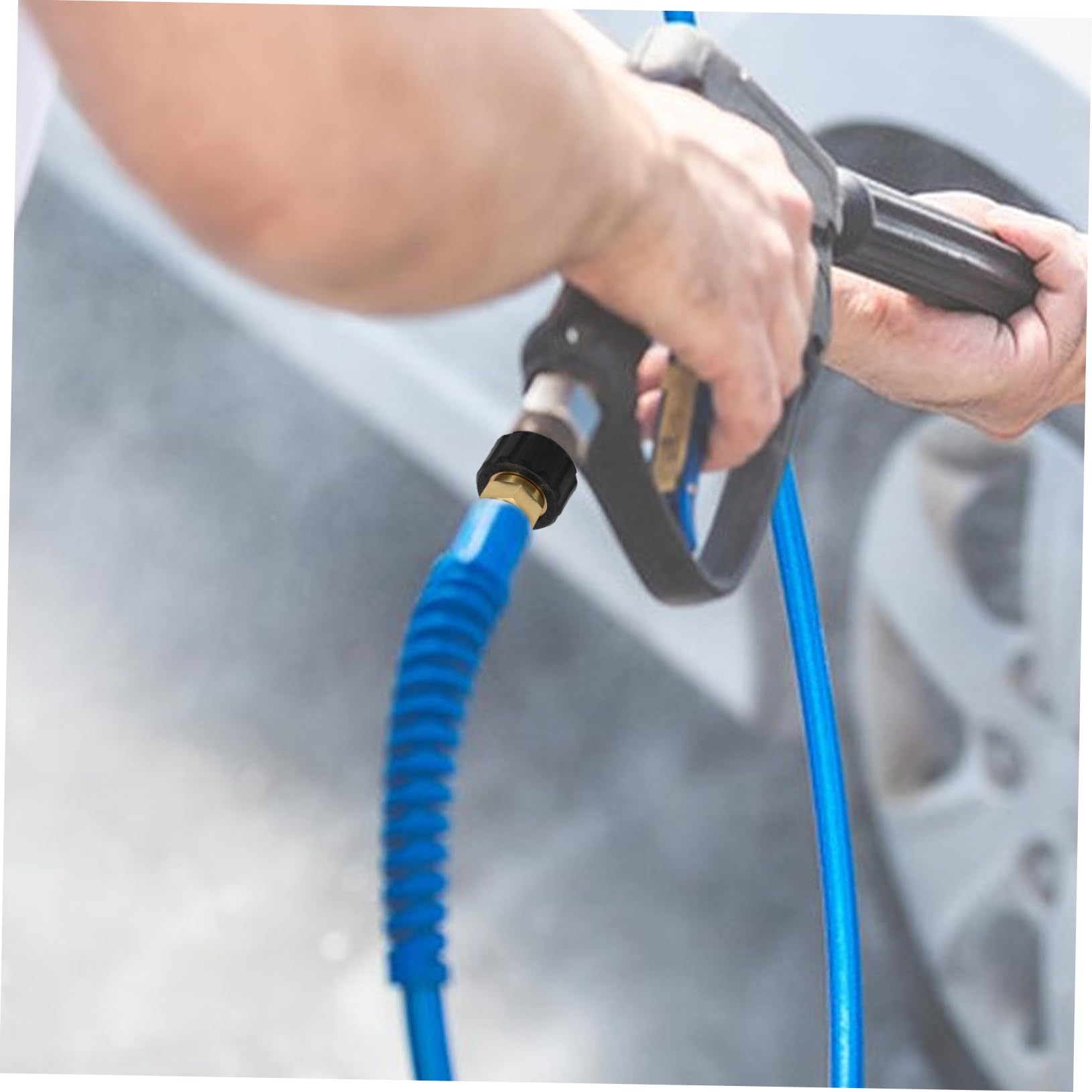 5stücke Hochdruck Waschadapter Für Drehbarer Sprühdüsenadapter Für Wasseranschluss Installieren Kompatibel Mit Verschiedenen Reinigungssituationen