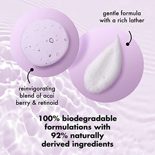 Love Beauty And Planet Plant-Based Body Wash Smooth And Renew Skin Acai Berry & Retinoid Made With Plant-Based Cleansers And Skin Care Ingredients, 100% Biodegradable 20 Fl Oz #TOP5