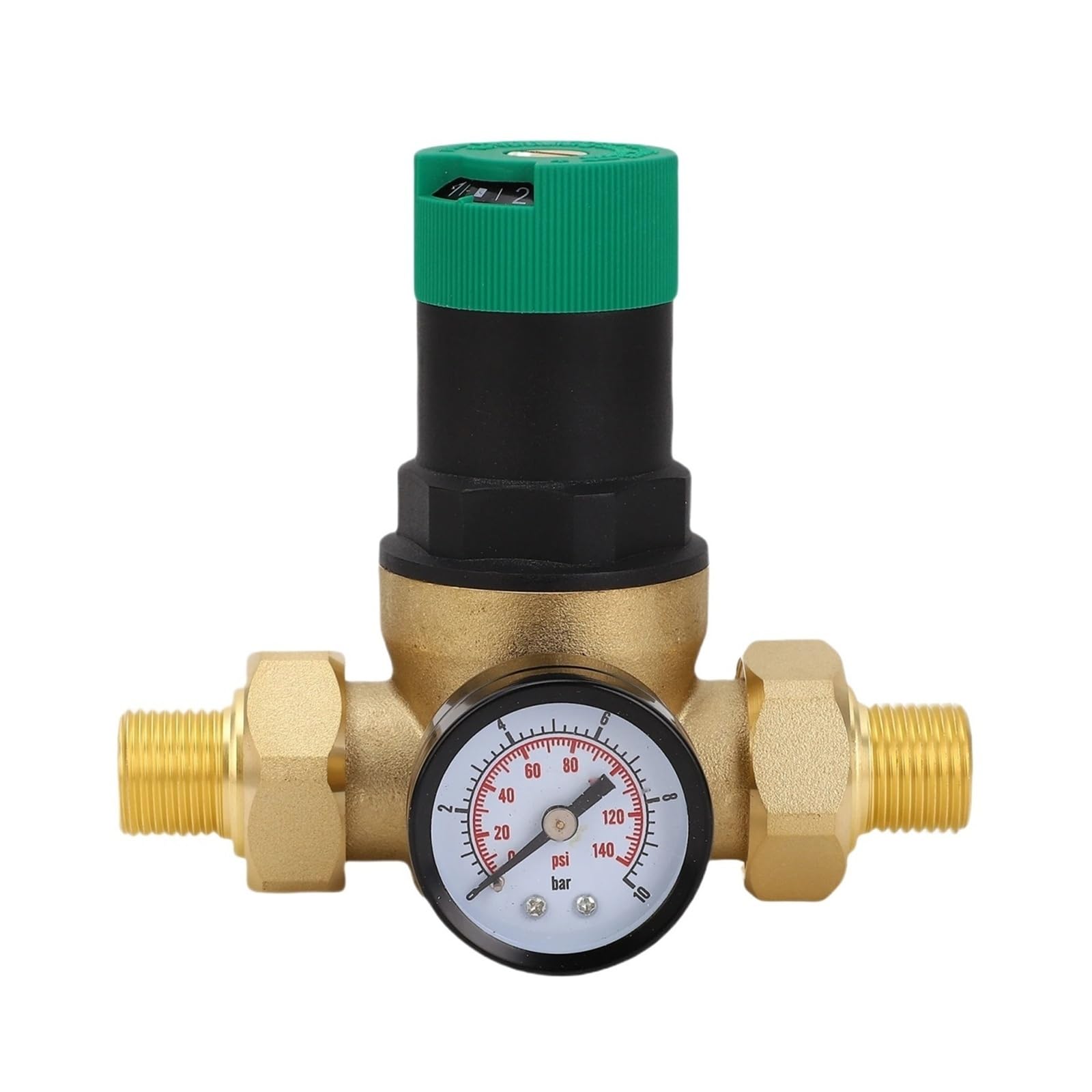 Régulateur de pression d'eau en laiton noble DN15 pour chauffage