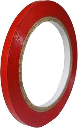 T.R.U. - Cinta de vinilo de color para hacer líneas finas en la pista de baile. 36 yardas. CVT-536. 13 colores disponibles, Rojo