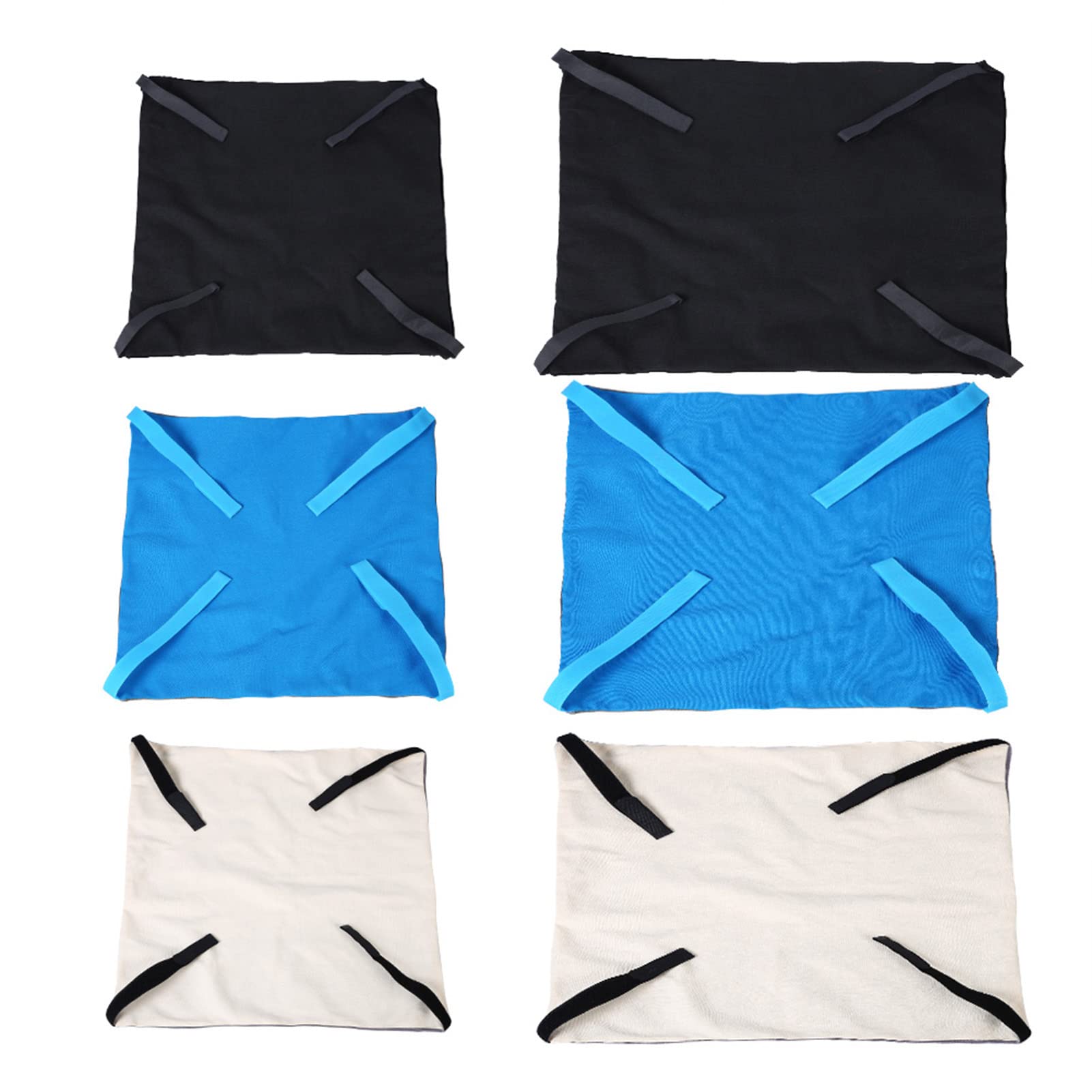 Hamac Suspendu Réversible pour Chat, Lit Suspendu Doux Et Respirant pour Animaux De Compagnie, Hamacs De Table Doux sous la Chaise, Tapis De Lit Suspendu pour Chiot, Chien, Cochon(L-Bleu)