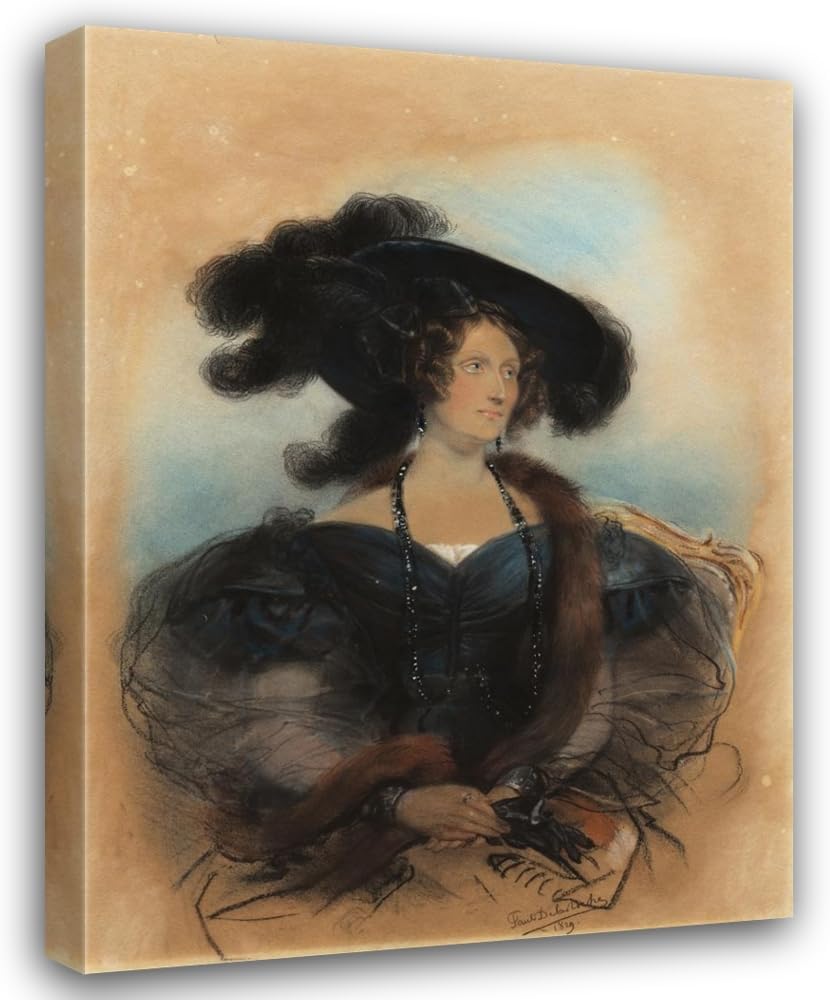 ArtDirect Jane Jarvis (1830-31) Custom Framed Art Print Giclee Print or Canvas Options with Various Sizes and Customization by Paul Delaroche
