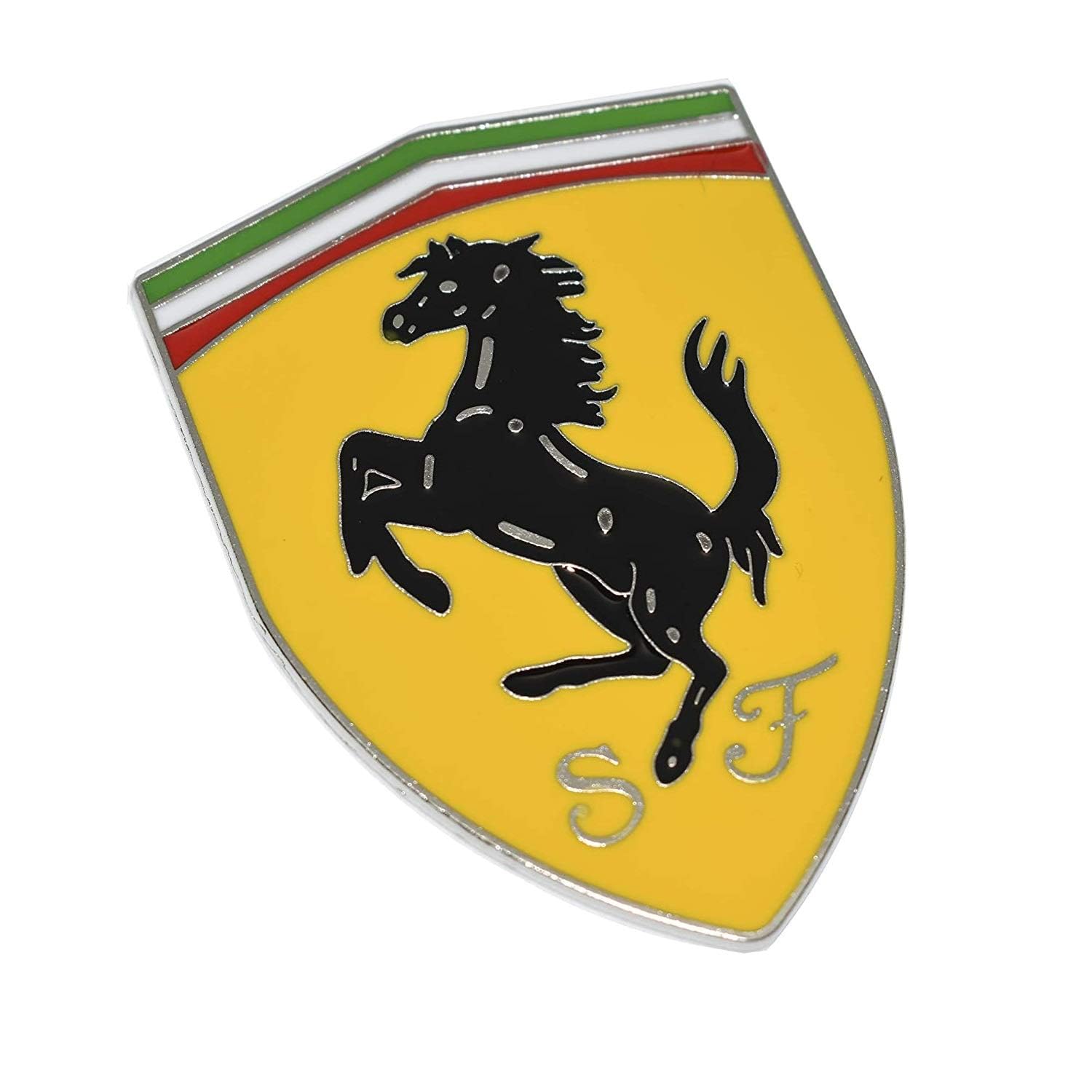 Stylish Ferrari Logo Small Rubber Self-Adhesive Windows, Sides, Hood, Bumper Car Bike Laptop Stickers Bugati-image-42