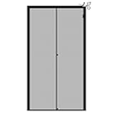 Yotache Adjustable Magnetic Screen Door Fit Doors Size Width 34