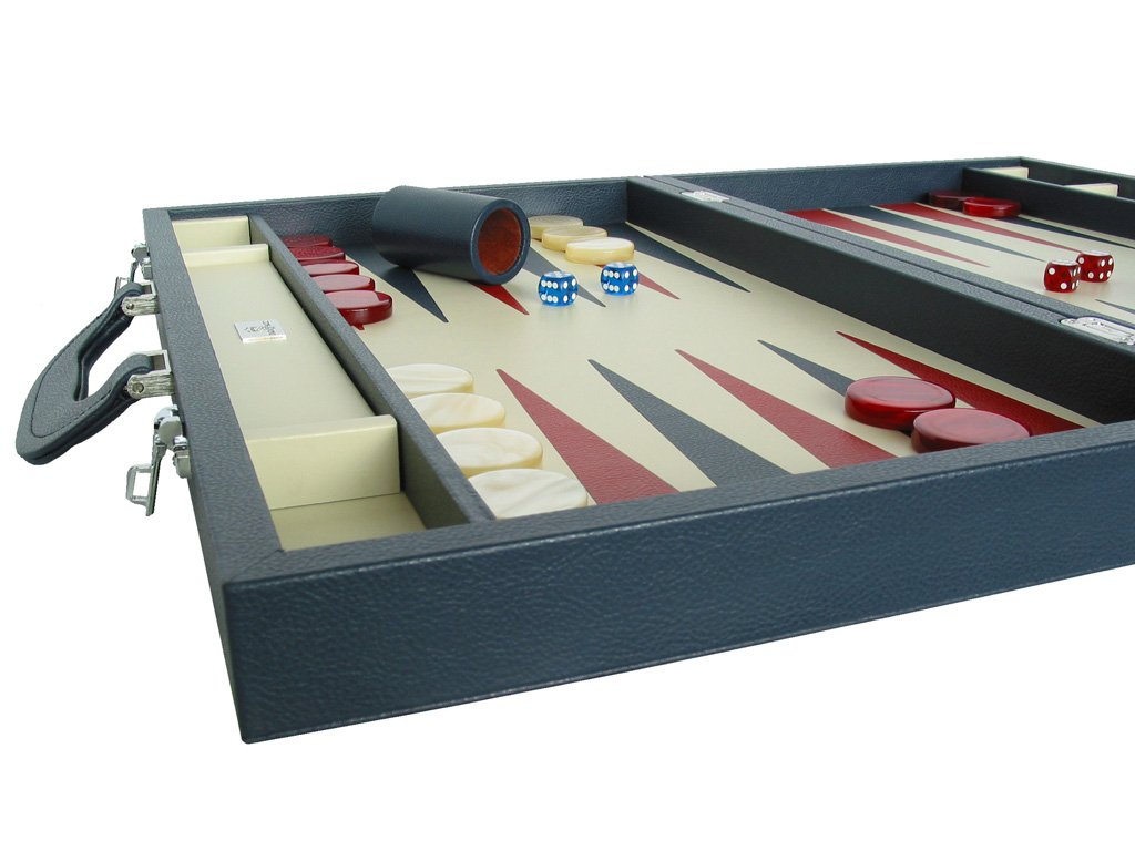 Amazon.com: Zaza & Sacci 23 inch Leather Backgammon Set - Model ZS