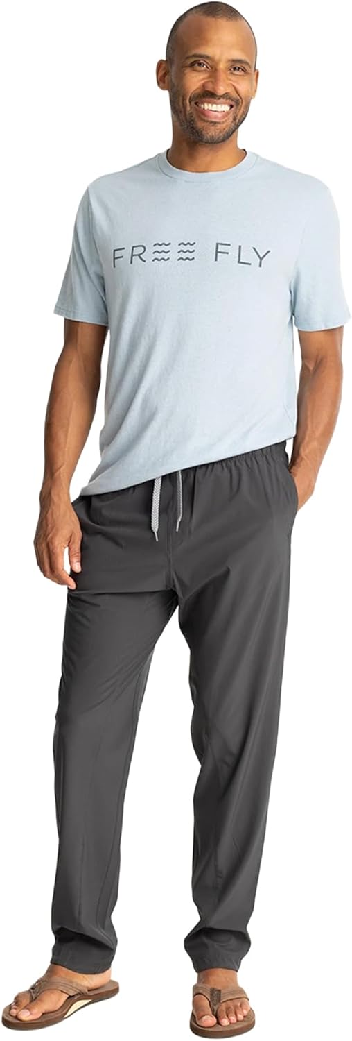 Free Fly Men's Breeze Pant - Quick-Dry, Moisture-Wicking, Breathable Lightweight Outdoor Pants with Sun Protection - UPF 50+