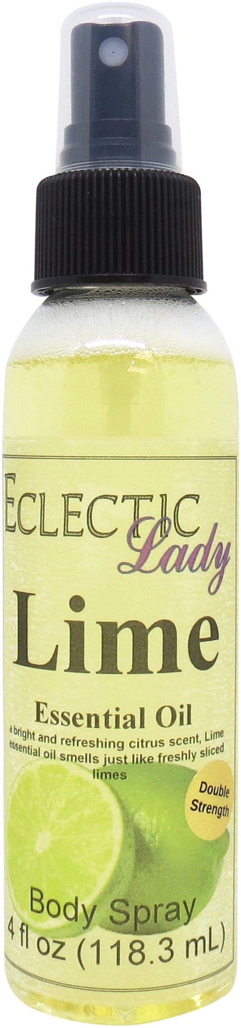 Eclectic Lady Lime Body Spray, Double Strength, 4 ounces, Body Mist for Women with Clean, Light & Gentle Fragrance, Cologne with Soft, Subtle Aroma For Daily Use