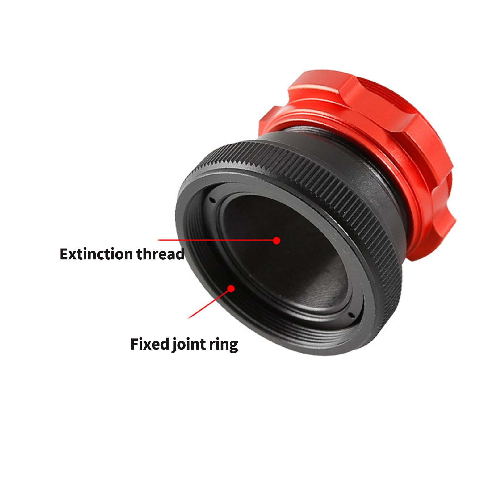 Manchon de Verrouillage coaxial Pratique pour oculaires, Red