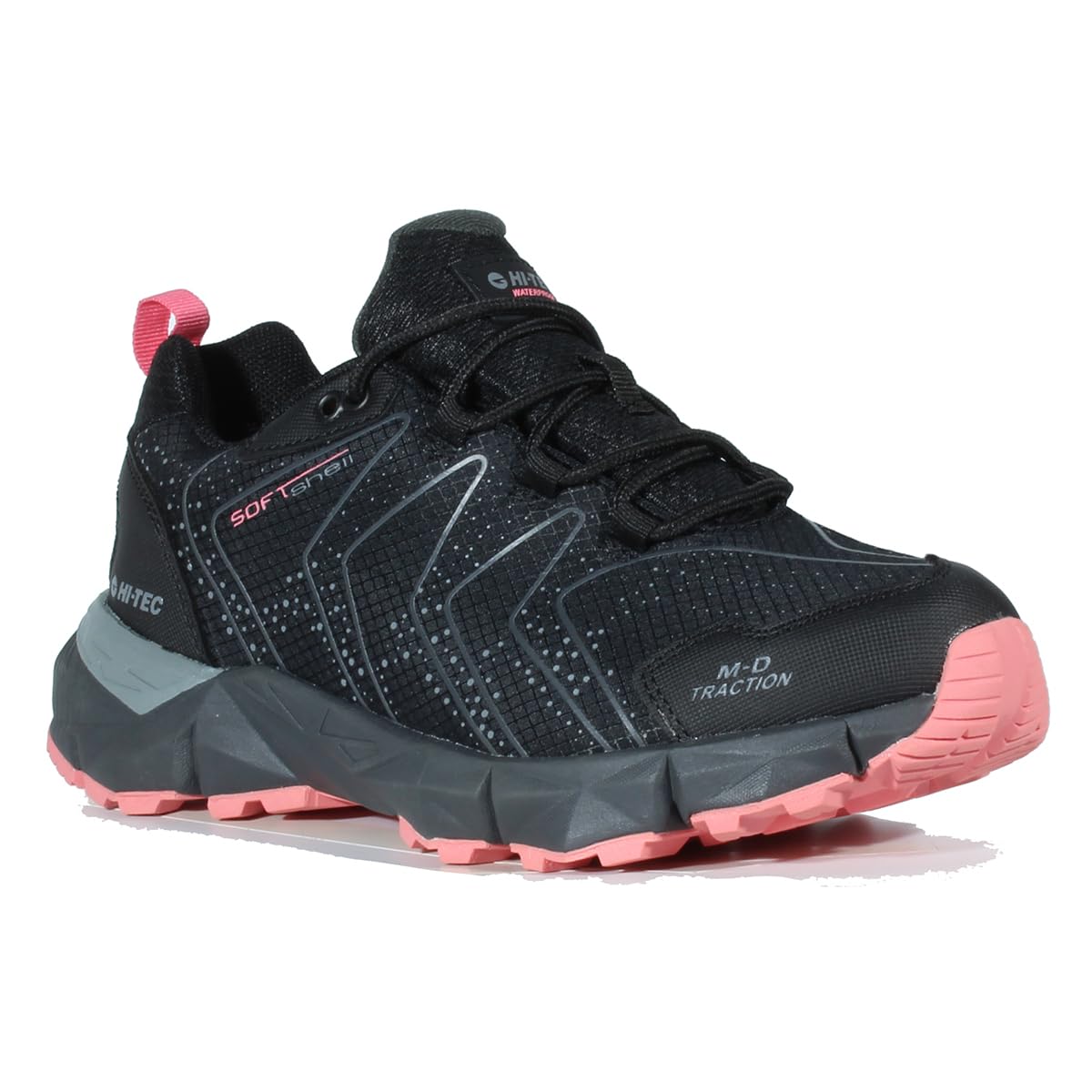 HI-TEC Zapatillas de Trekking Mujer RONCAL Low, Calzado Senderismo Mujer, Zapatillas de Uso Diario Mujer Impermeables