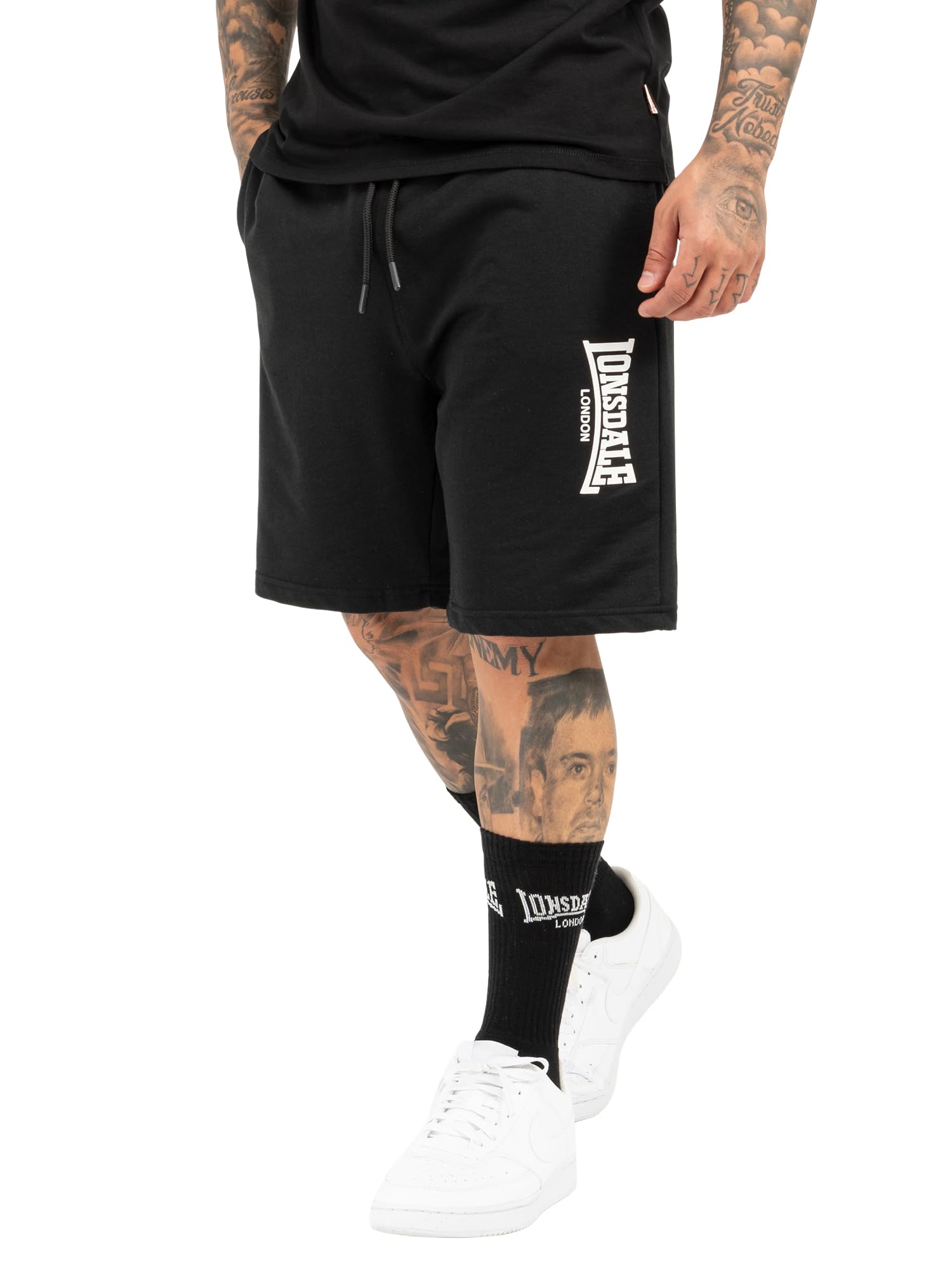 Lonsdale Men's FRINGFORD Shorts, Black, Normal