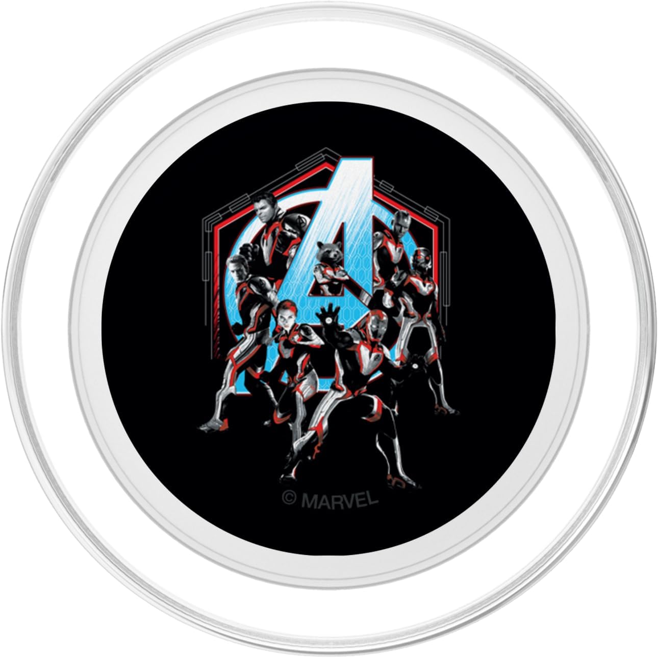 Marvel Avengers: Endgame Movie Logo and Super Heroes PopSockets MagSafe PopGrip for iPhone