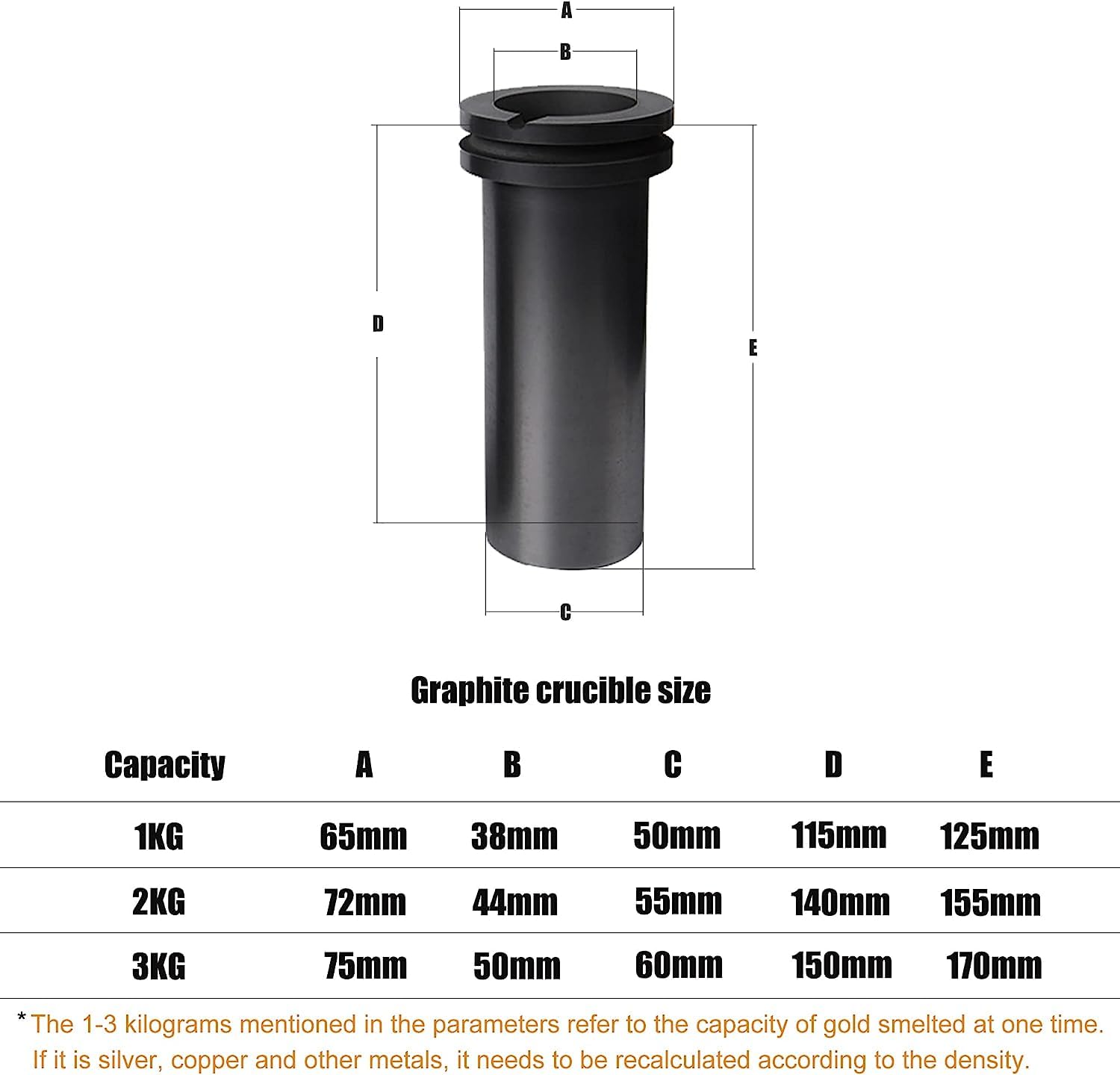 Piec do topienia złota, automatyczny cyfrowy piec do topienia z tyglem grafitowym 1kg/2kg/3kg, maszyna do topienia metalu, do rafinacji odlewów topi złoto srebro cyna (Black)