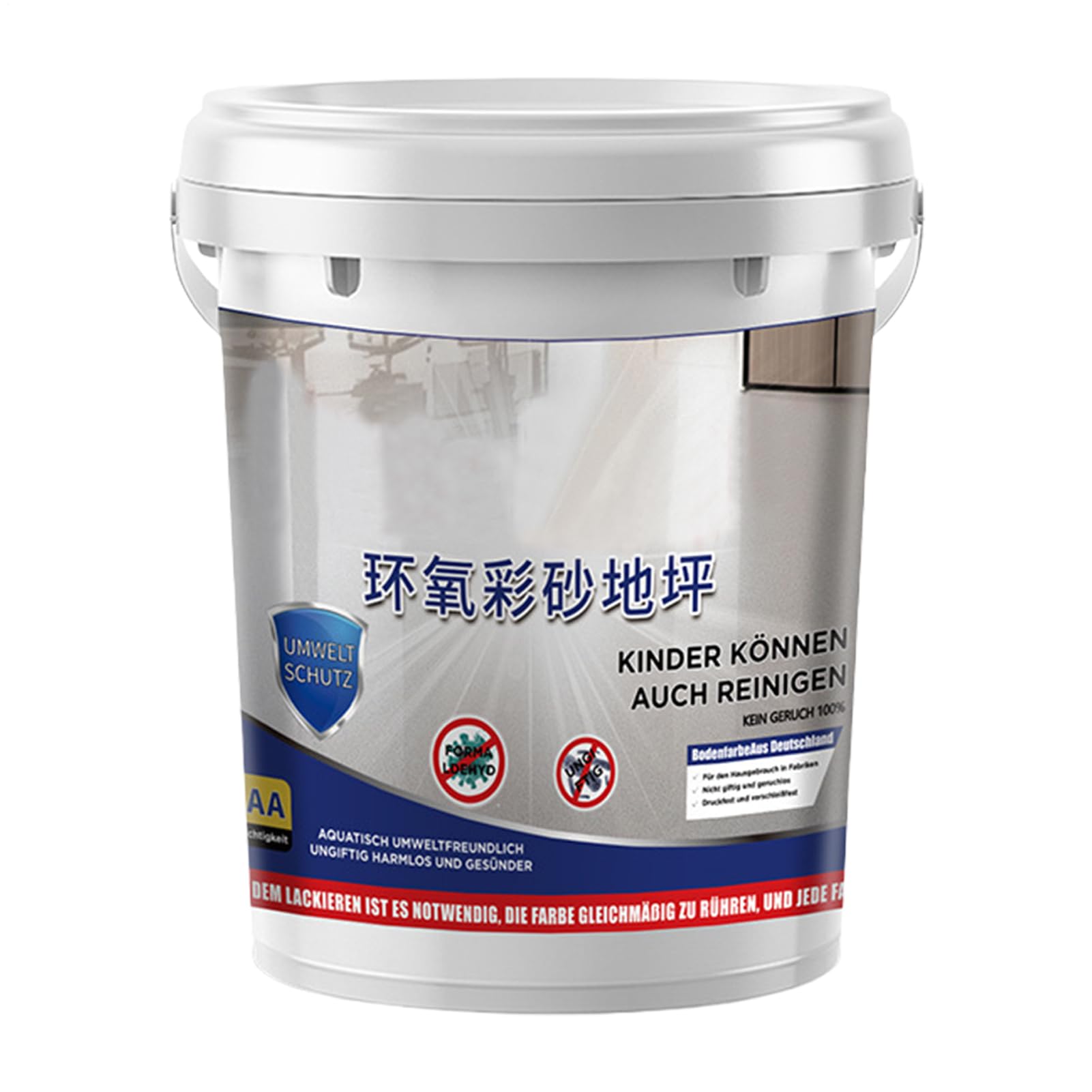Epoxyharz-Bodenfarbe | Epoxy-Bodenfarbe mit farbigem Sand - Glitzermarmoreffekt rutschfester wasserfester Fliesensand, Holz, Arbeitsplatte, Haus, Garage