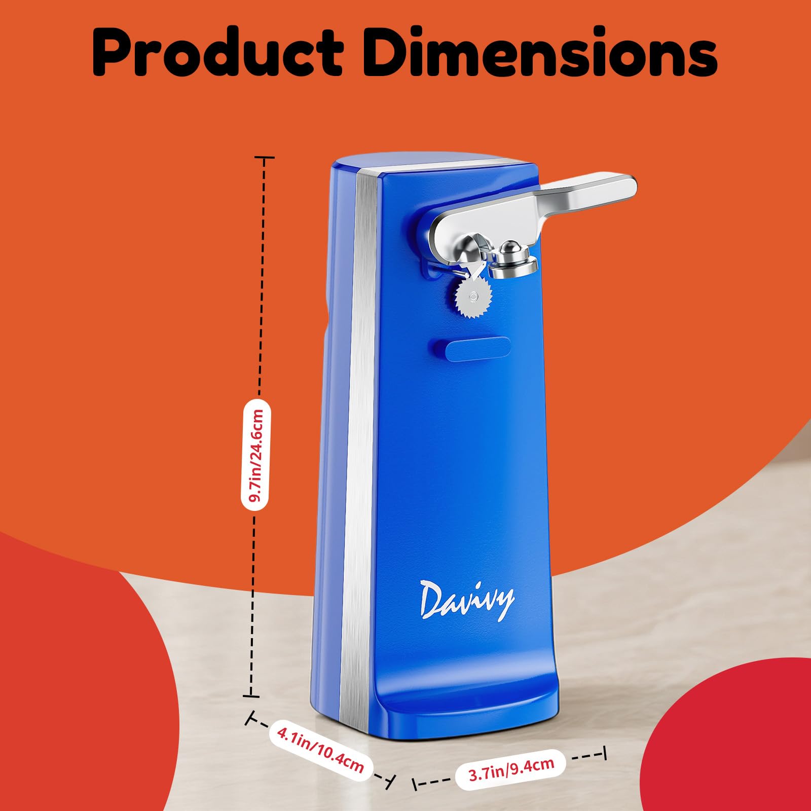 Davivy Apriscatole elettrico (blu)
