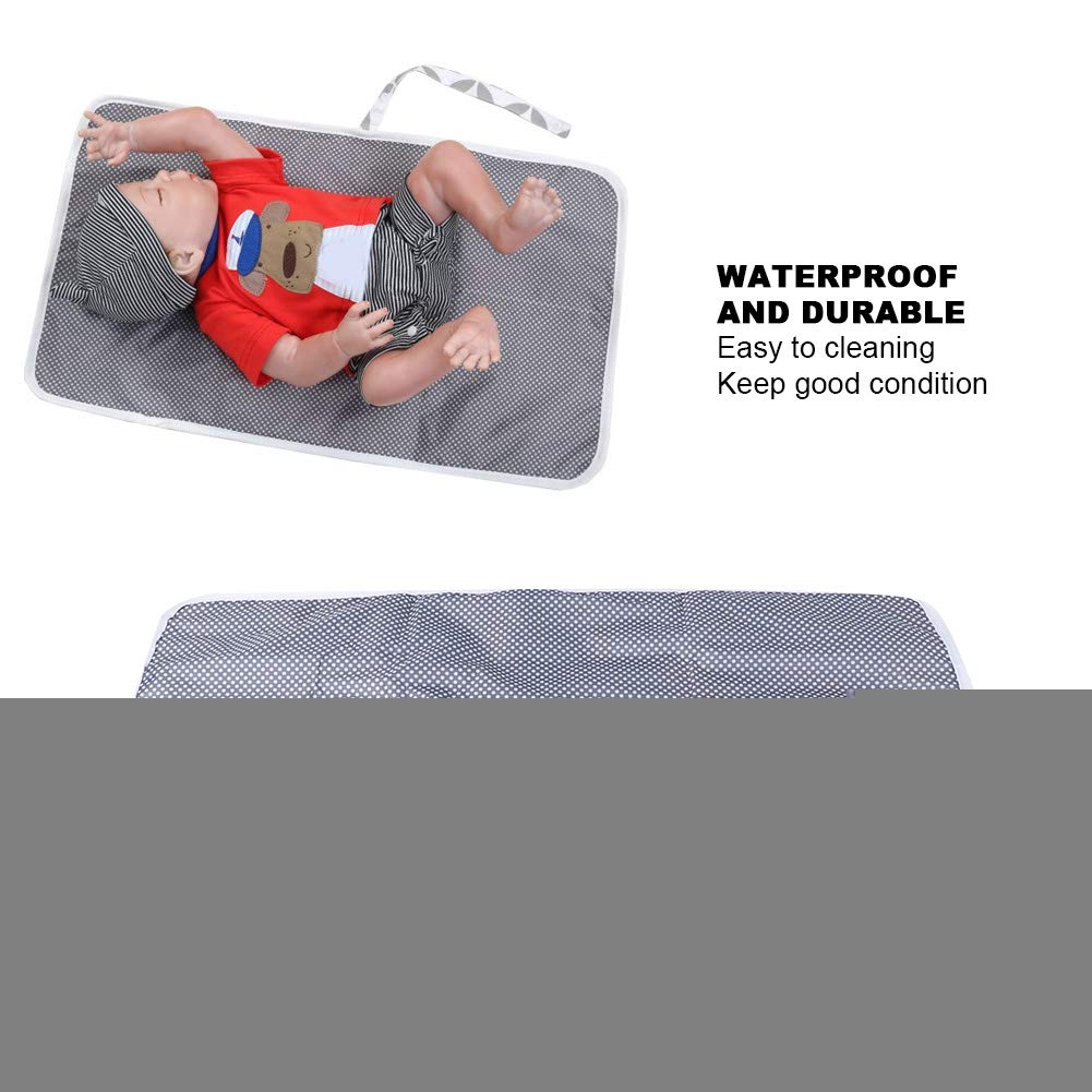 Opvouwbare baby reizen veranderende mat, draagbare baby luier veranderende pad, luier veranderende mat, zachte waterdichte draagbare luier wisselaar, pasgeboren baby Opvouwbare baby reizen veranderende mat, draagbare baby luier veranderende pad, luier veranderende mat, zachte waterdichte draagbare luier wisselaar, pasgeboren baby