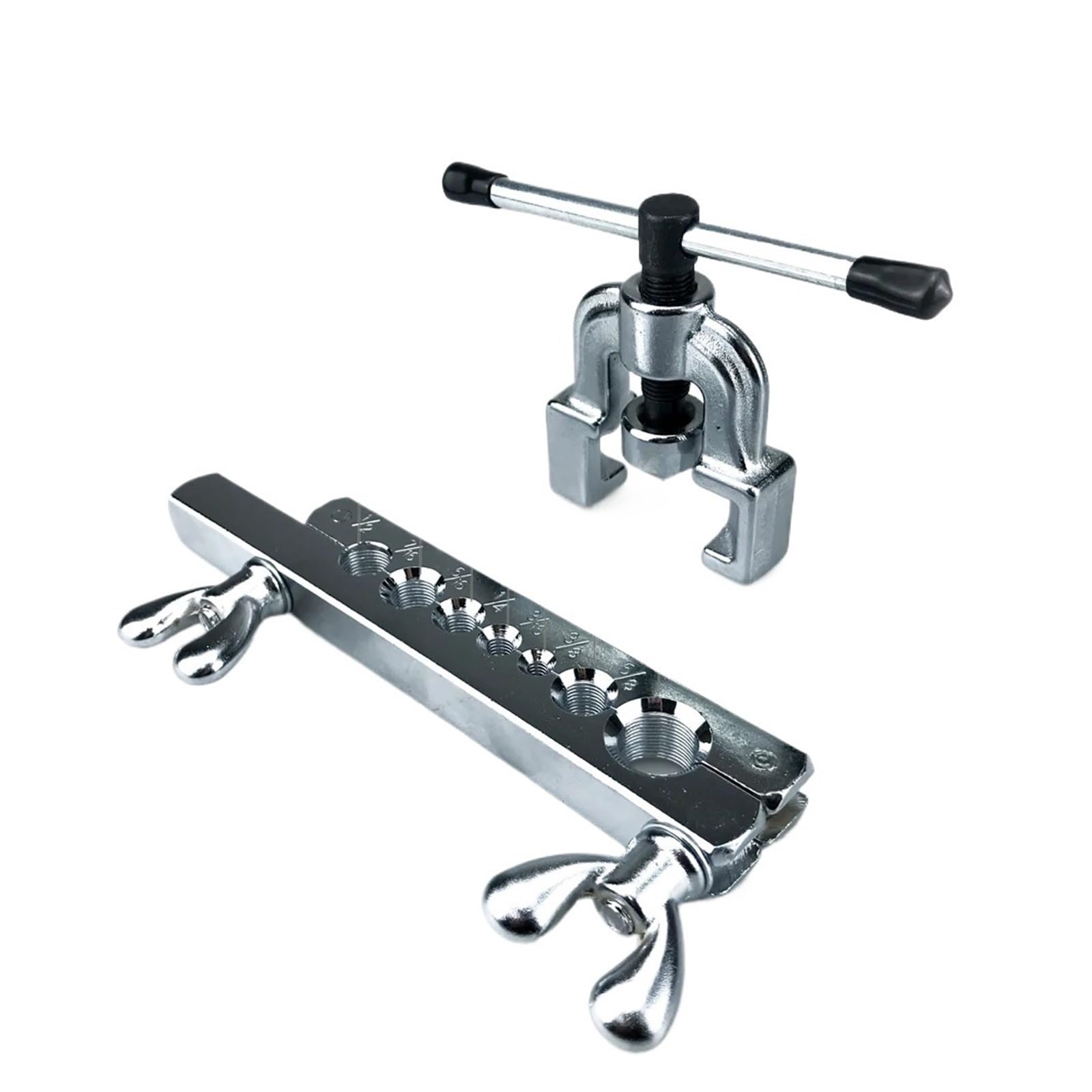 Rsgxlfqzvak Inch Pipe Expander, Copper Tube Expander 45 Degree Flaring Tool Kit Of Used For Reaming Tubes And Other Pipes(Inch)