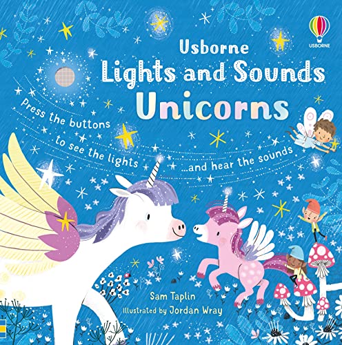 Usborne 9781805078869 Lights And Sounds Unicorns cover