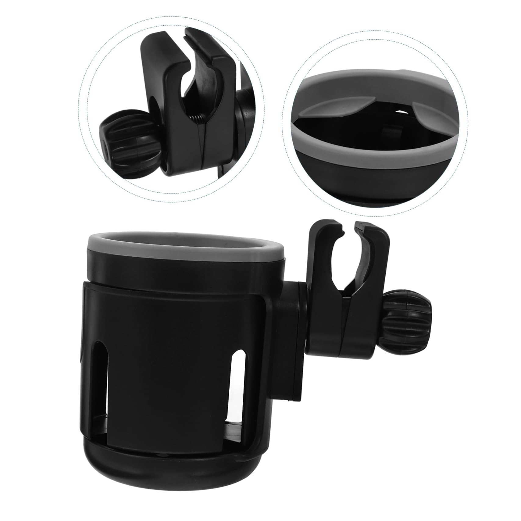 Hohopeti Cup Carrier for Stroller Car Bike Universal Drink Holder Stroller Cup Holder No-Tool Installation and Stable Design