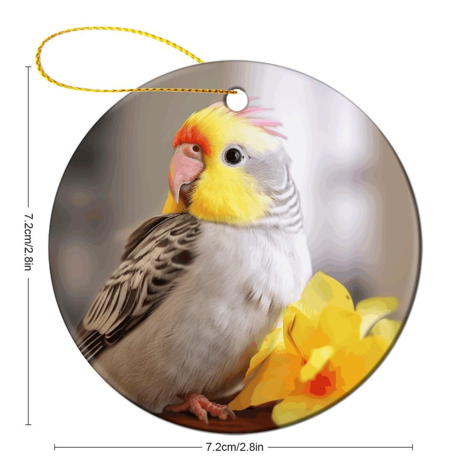 Amazon.co.jp: クリスマスツリーデコレーション、かわいいオカメインコ