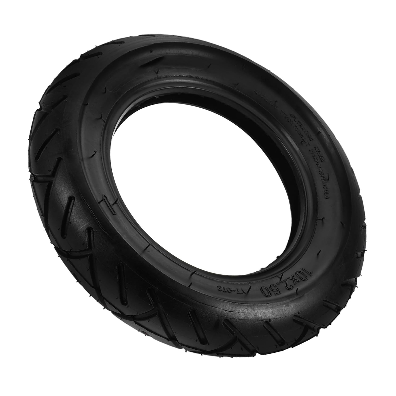 Neumático de Caucho para Scooter Eléctrico 10x2.5 Negro Resistente y Antideslizante Fácil Instalación y Reemplazo Rápido para Patinete Eléctrico