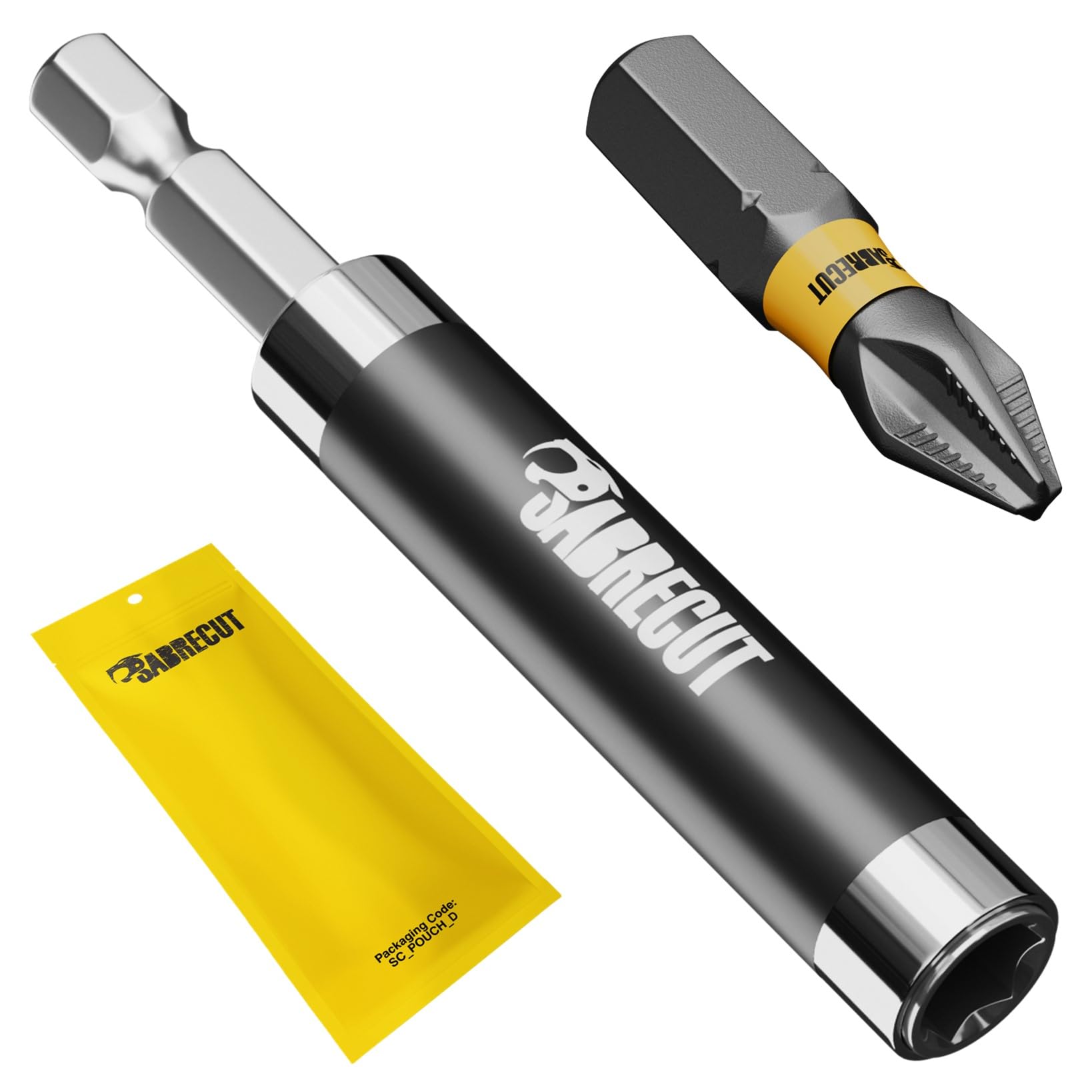 SabreCut 2pcs SCRSG080 80mm Magnetic Screw Guide with 25mm PH2 Bits