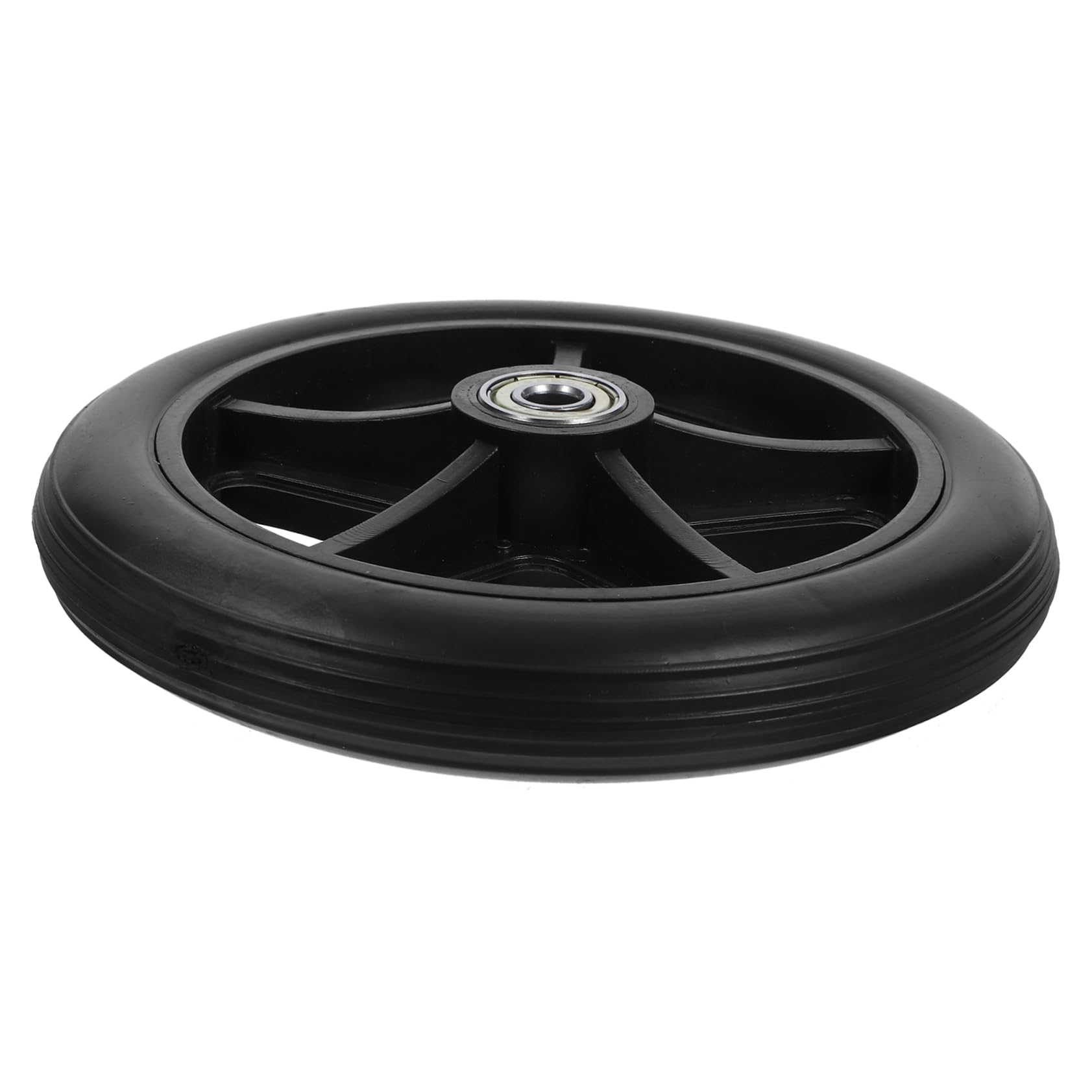 Gogogmee 6 Inch Wheelchair Wheel Replacement Rubber Small Wheel for Wheelchair Universal Front Fork Wheel Assembly