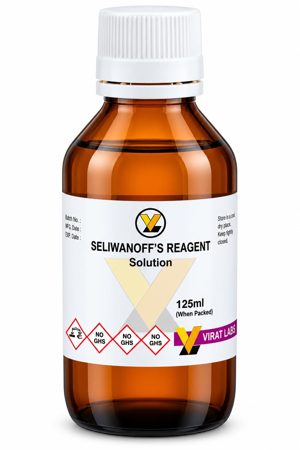 seliwanoff's reagent solution for lab testing and research | 125ml, laboratory use, research purpose, chemical solution