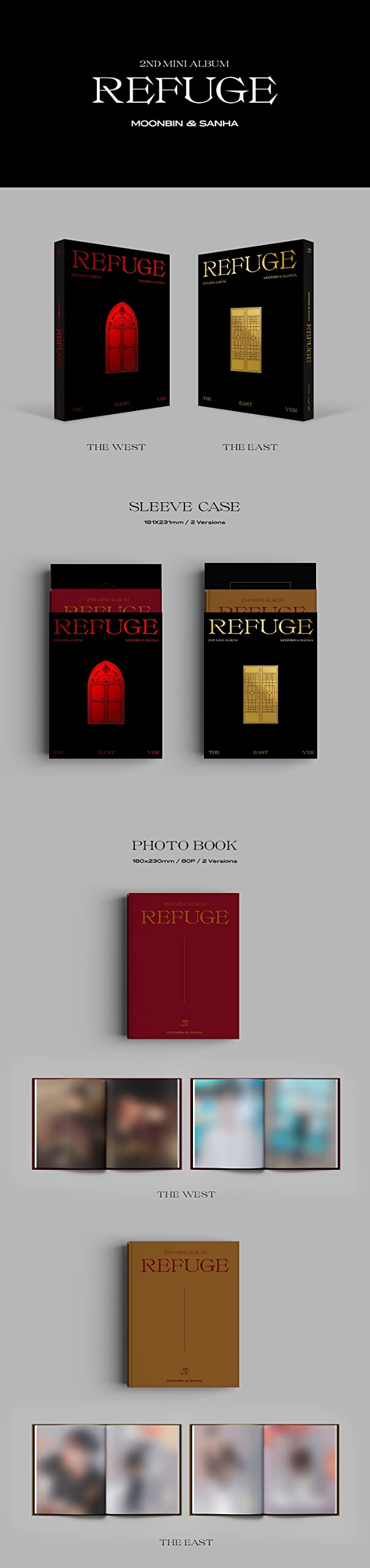 Amazon.co.jp: MOONBIN & SANHA of Astro - Refuge [East ver.] (2nd