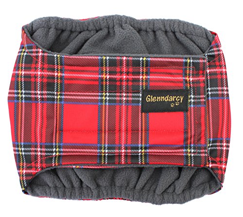 Glenndarcy Männlicher Hundewindeln - Urininkontinenz - Royal Stewart Large Band only