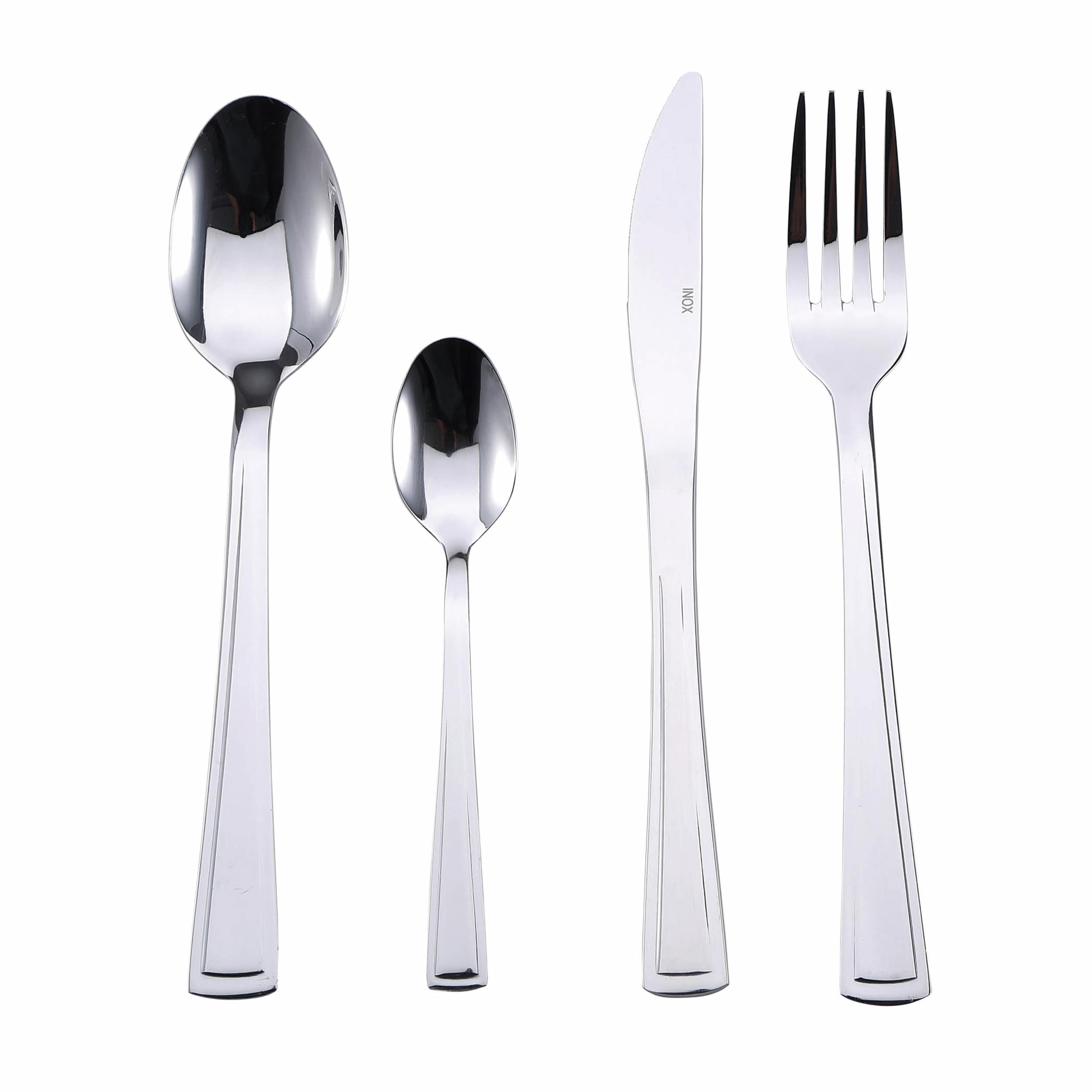 Bergner Torino Cutlery Set, Silver, 24 Piece