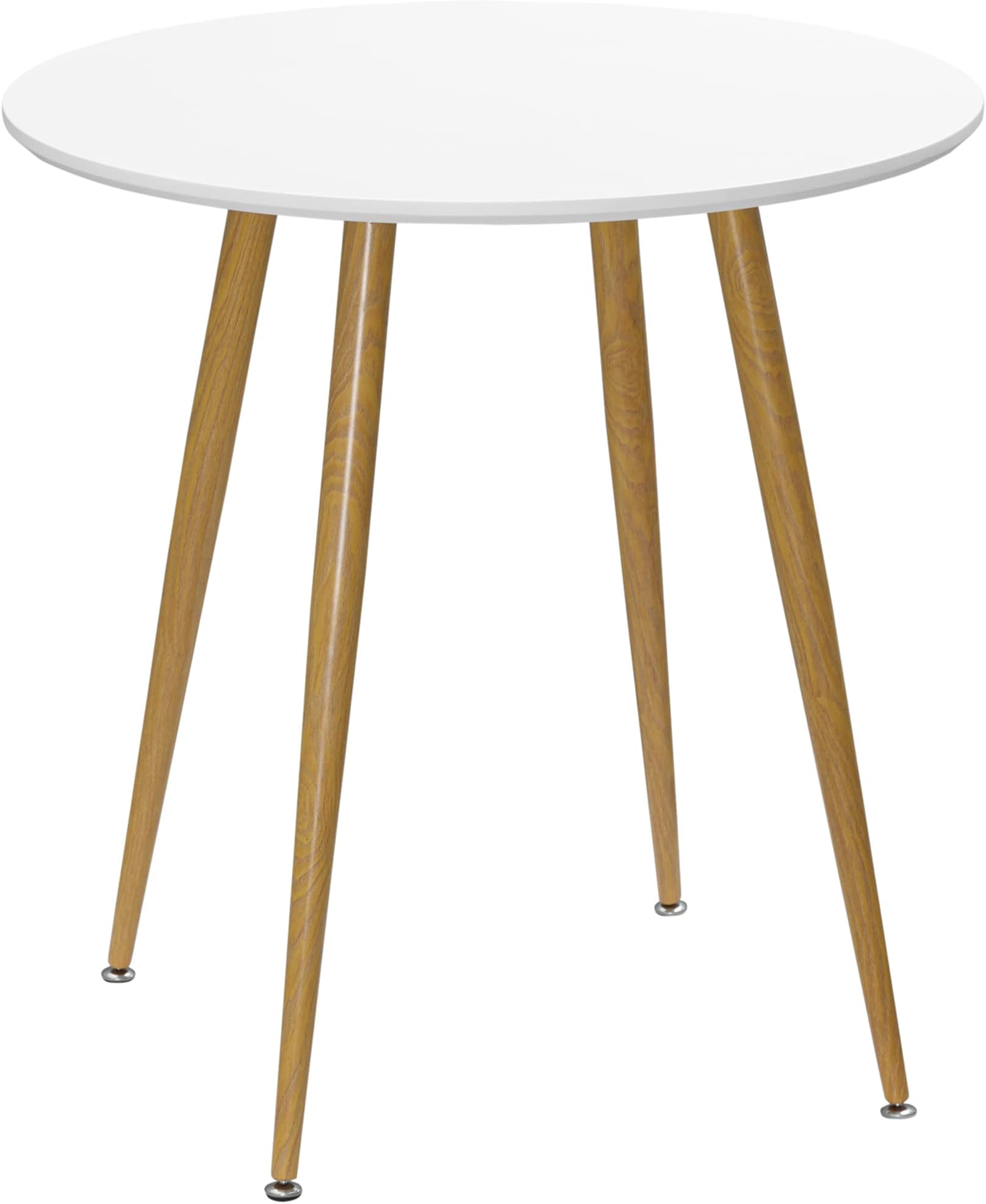Modern Dining Table for 2 People, Round Kitchen Table, with