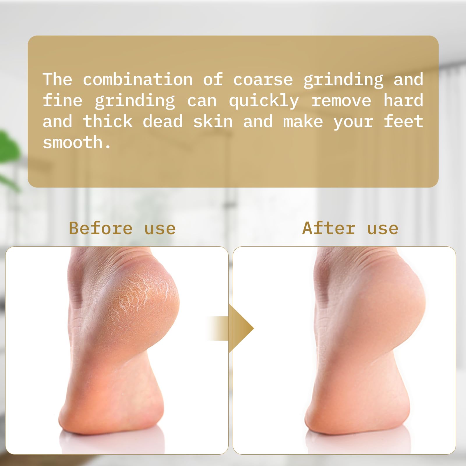 Lima de pies de pedicura de madera de doble cara, reutilizable, herramienta de pedicura profesional con mango para eliminar callos, piel seca y muerta, codos, pies y talones
