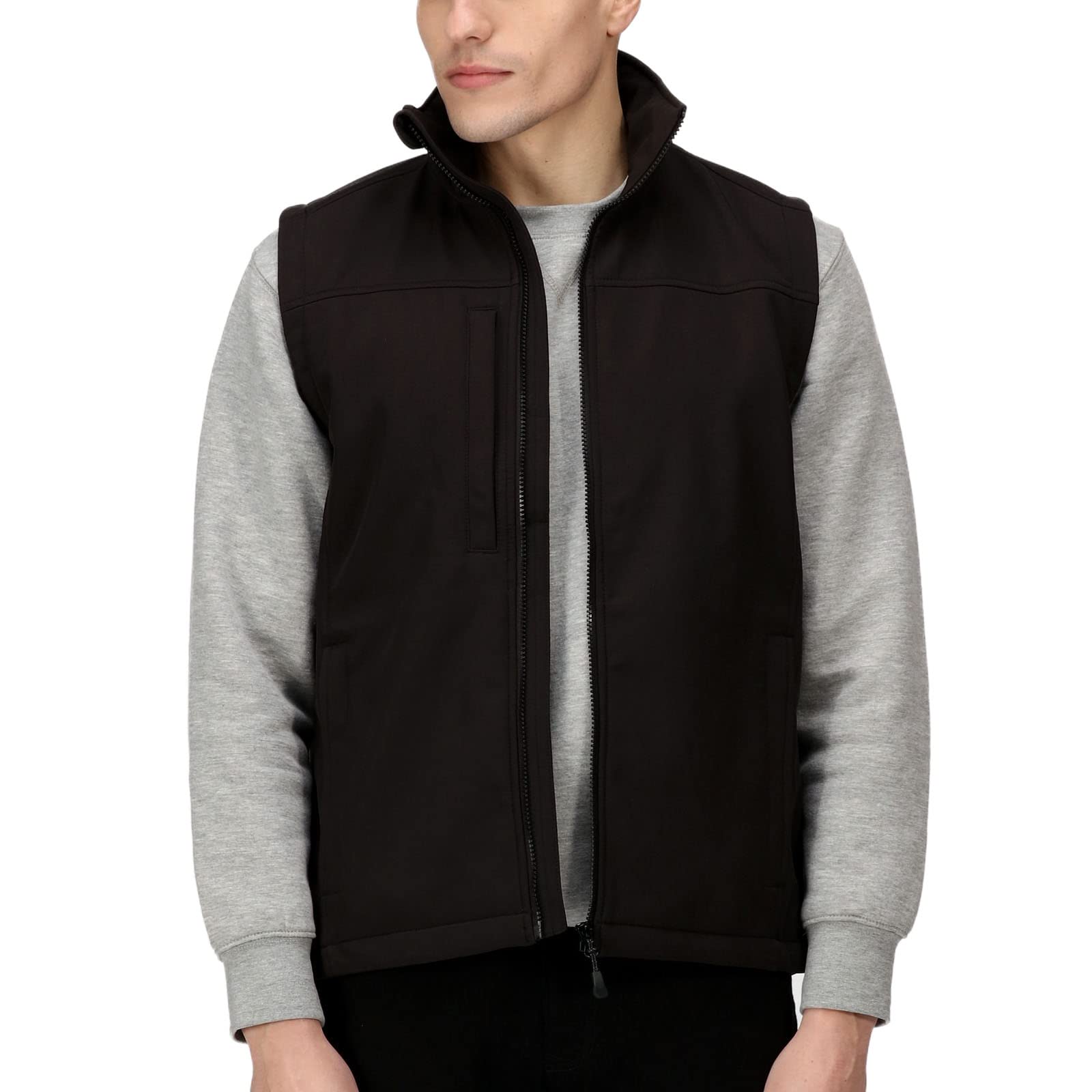 Regatta Men's Black Flux Softshell Bodywarmer in Size L, Sports Direct