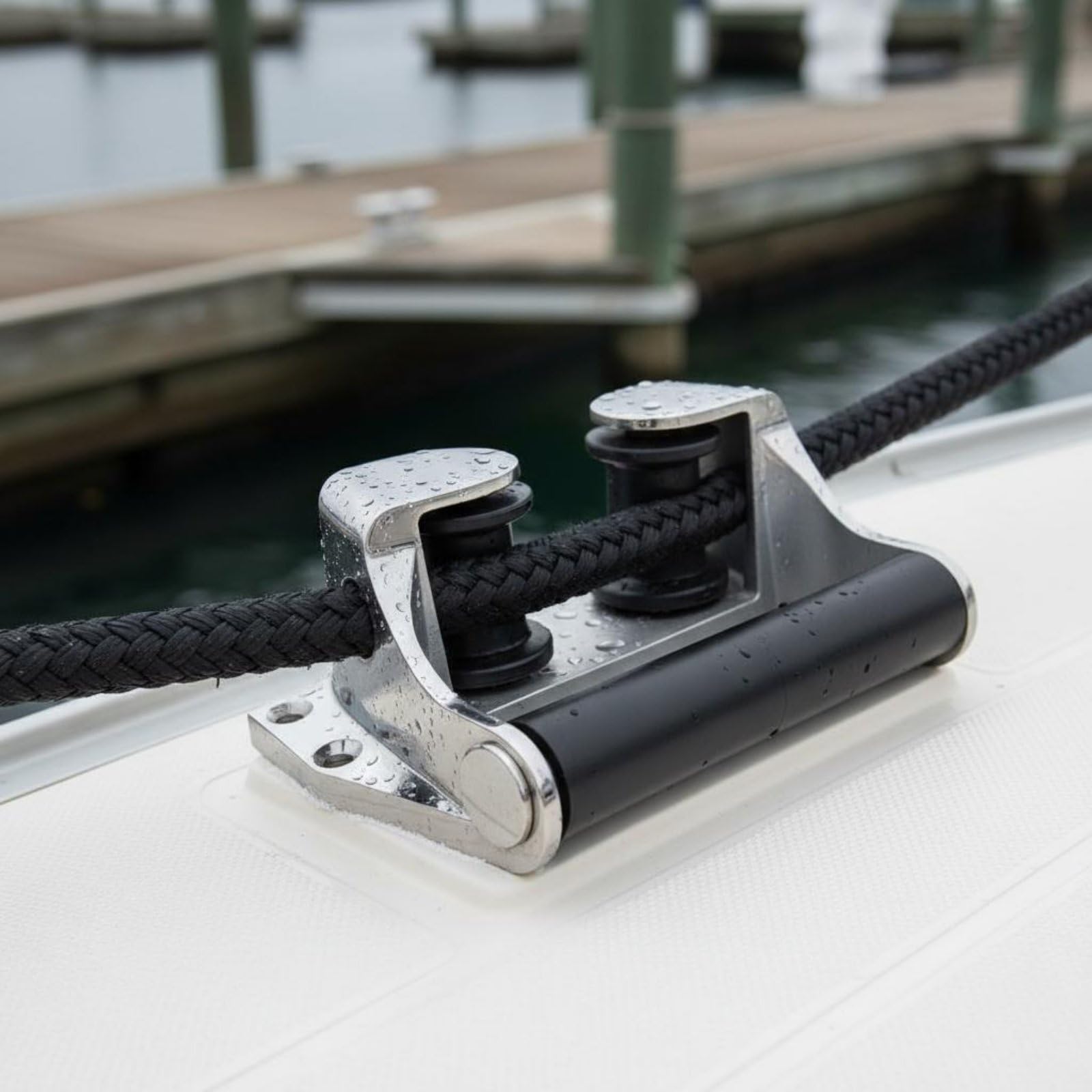 Ancora Ruota Rullo Ancora Guida Catena Parabordo Marina in Acciaio Inossidabile 316 con Rullo in Nylon Antiusura Scorrimento Adatto per Barche