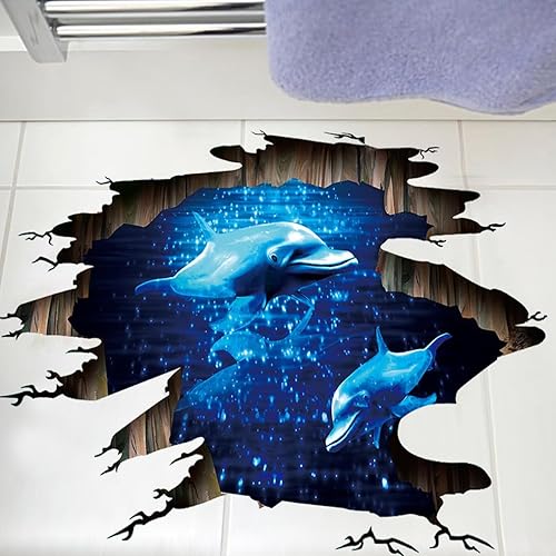 Calcomanías para pared de galaxia en color azul y morado calcomanías removibles el arte mágico en 3D de Vía Láctea paisaje etéreo decoración del