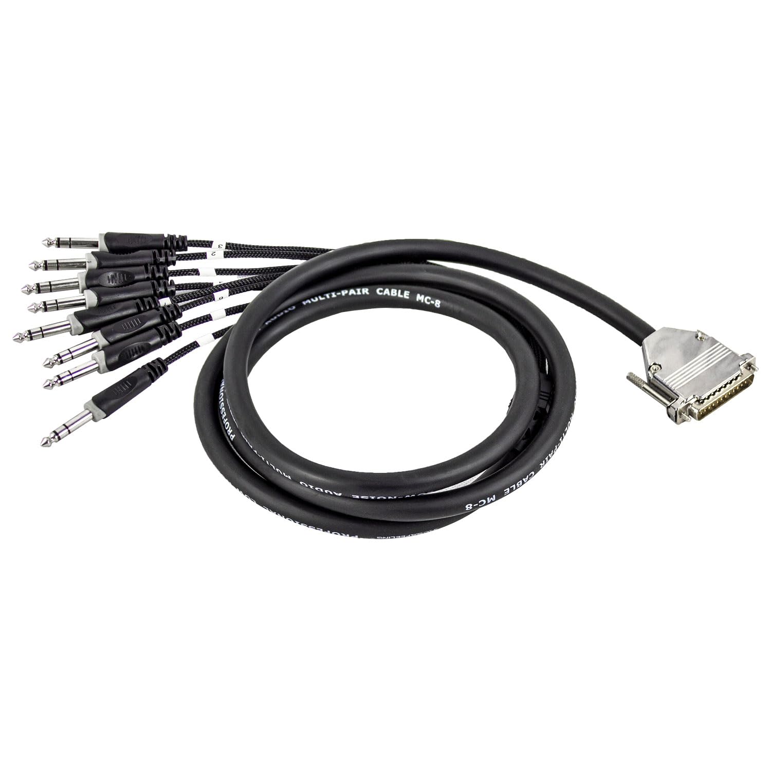 Cavo multicore Snake Sub-D DB-25 a 8 connettori TRS da 6,35 mm, 3 m