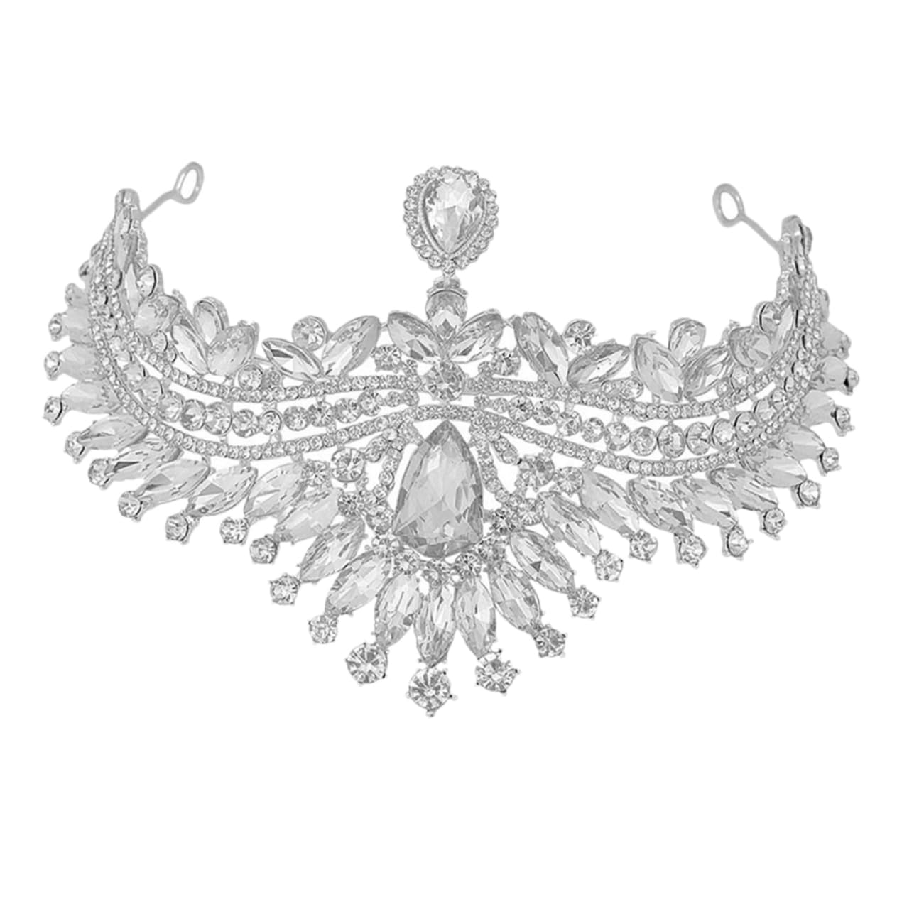 MERRYHAPY Tiara Para Damas De Honor Accesorios De Cosplay De Boda Diadema Accesorios De Boda Para Novias Coronas De Novia Para Boda Coronas De