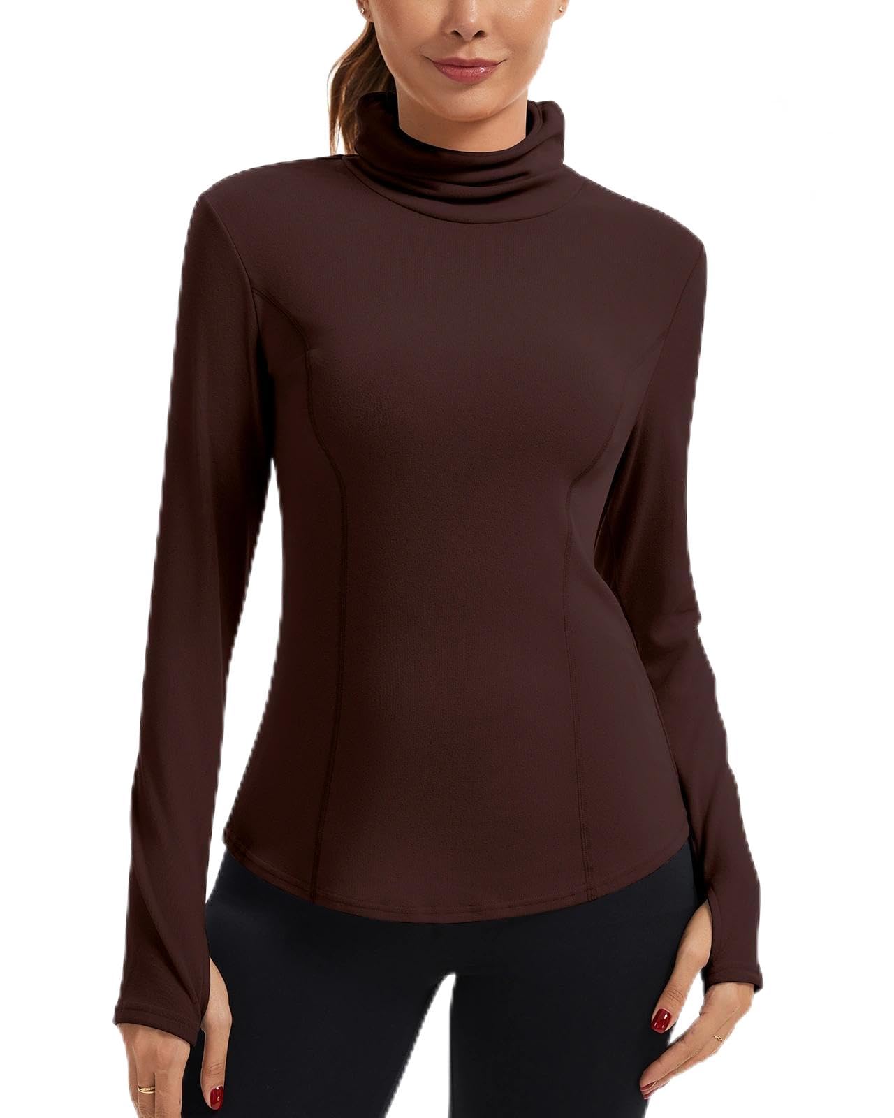 WOWENY Pullover Damen Stehkragen Thermo Mit Maske Winter Elegant Langarmshirt Slim Fit Warme Pulli Basic Oberteile Sweatshirt Tops