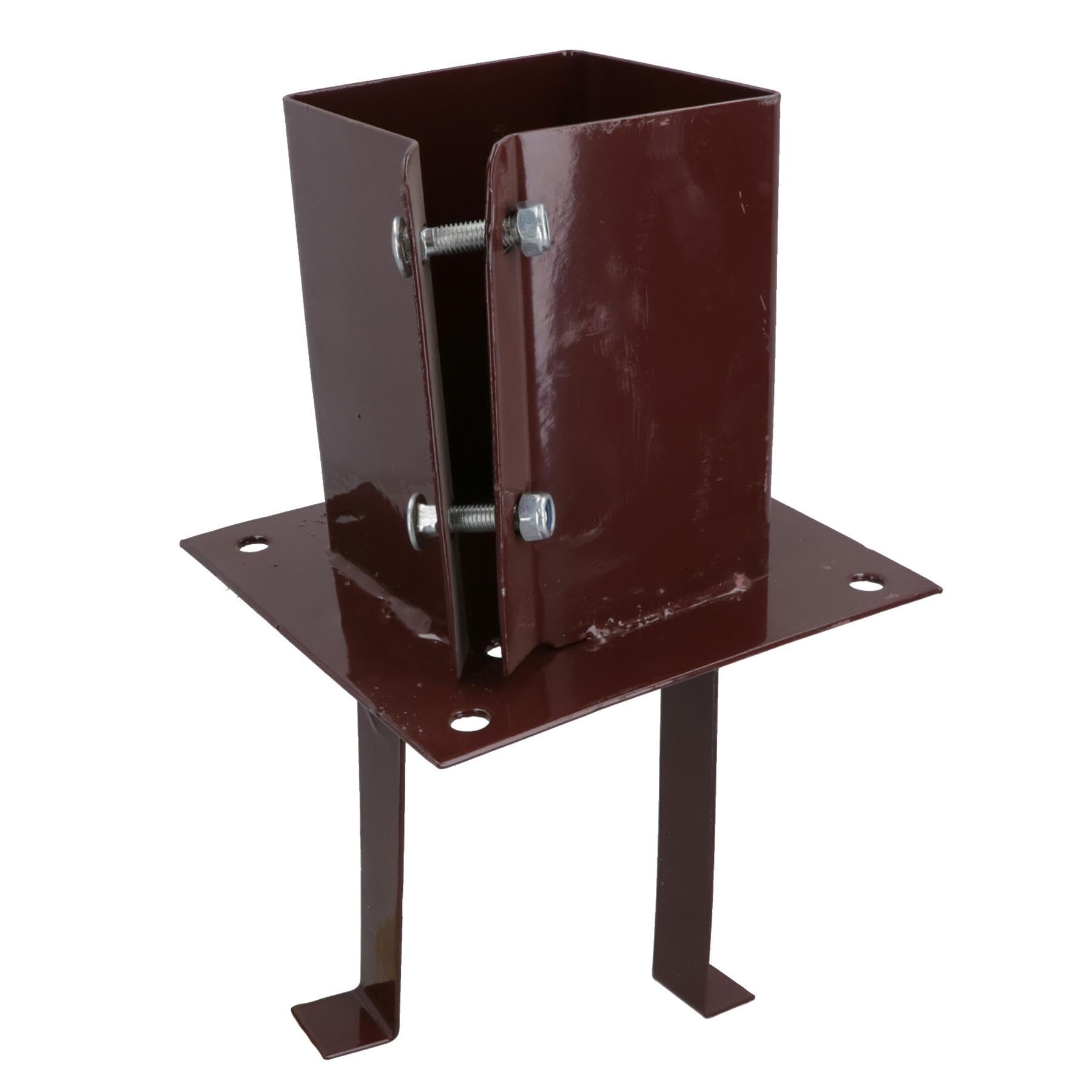 Concrete in Wooden Post Shoe Support Base Bracket Holder 100 x 100mm Decking