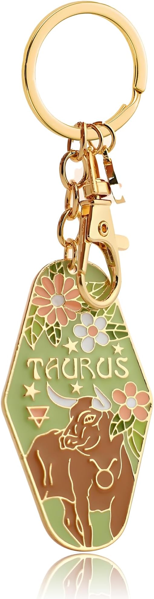 Gemini/Cancer/Leo/Virgo/Libra/Scorpio/Sagittarius/Capricorn Zodiac Sign Keychain Enamel Metal Accessories Gifts