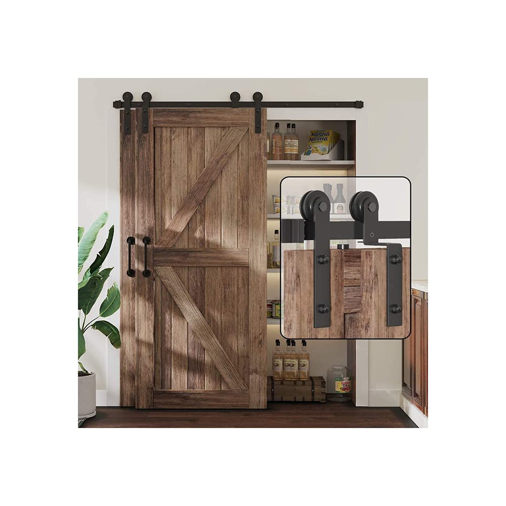 Buy LWZH 6.6FT/200cm Sliding Barn Door Hardware Kit Barn Door Hardware