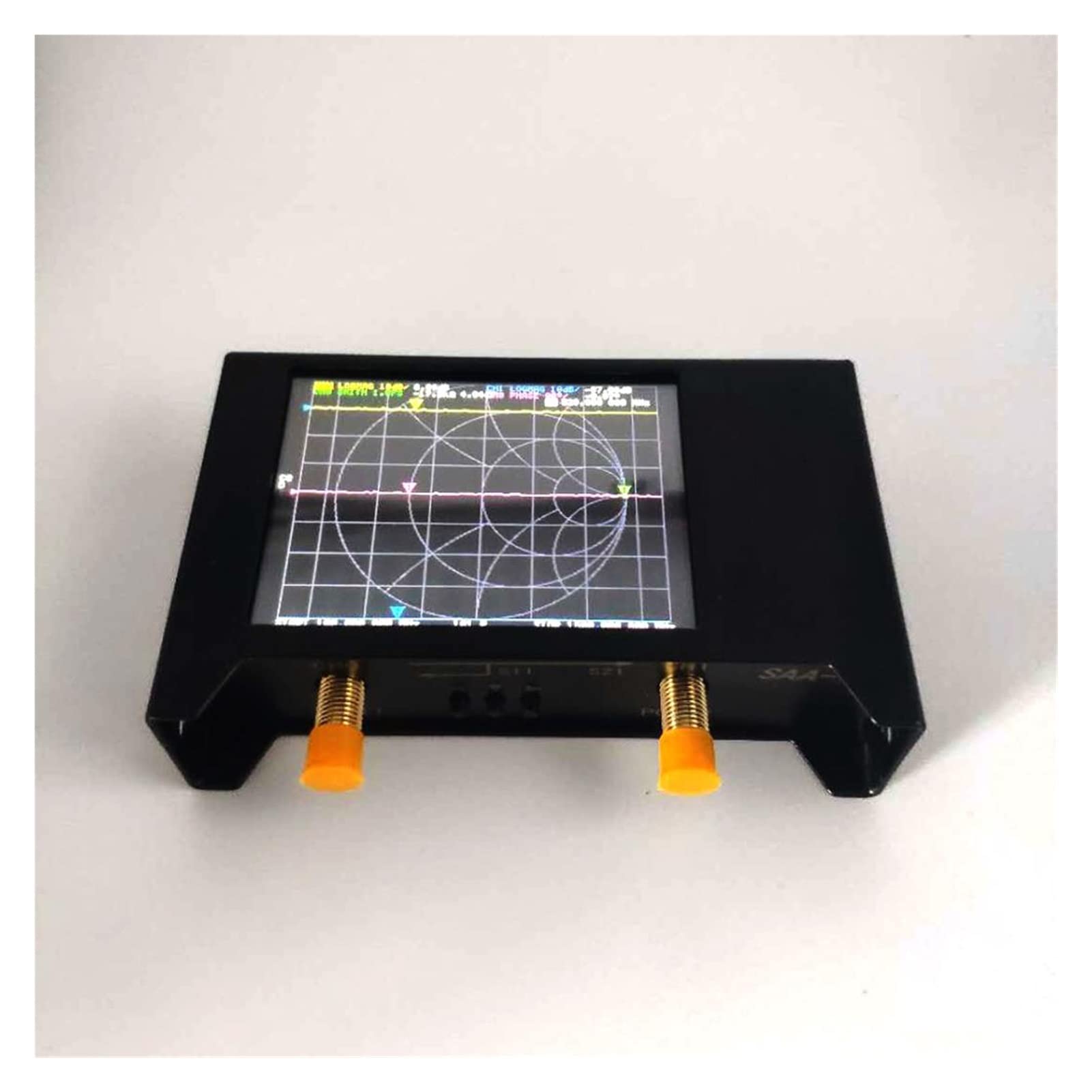 Analizador de redes, VNA V2/ SAA2 3G Versión Vna hf VHF UHF UV Analizador de antena de analizador de red de vectores con Eva Bolsa de almacenamiento(X2)