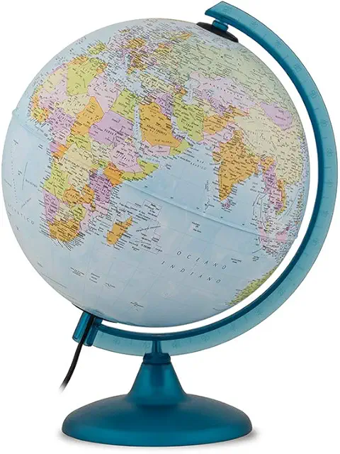 Technodidattica Night&Day Kids Globe - Luminous Rotatable Geography Lamp 25cm