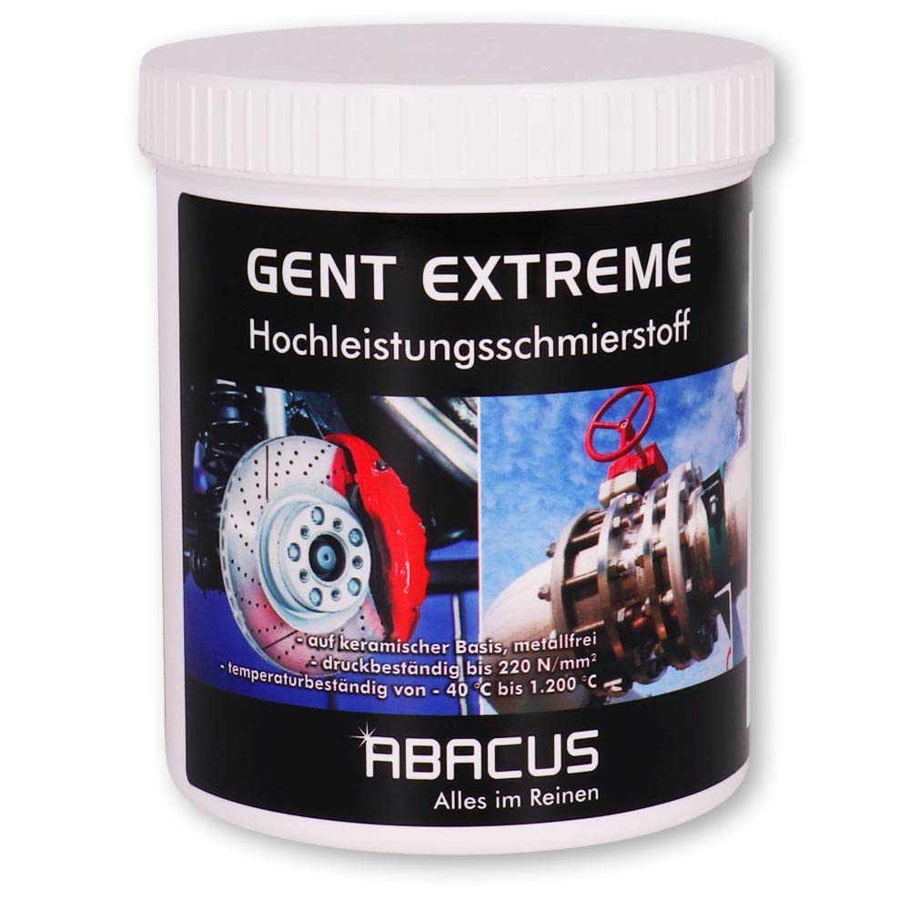 ABACUS® Keramikpaste, Anti-Seize, Monatagepaste, Keramik-Paste, Keramik-Schmierstoff, Keramik-Schmiermittel, Bremsenpaste, Montage-Paste, Schmierpaste, Anti-Festfressen – Keramik-Paste 500 g (4047)