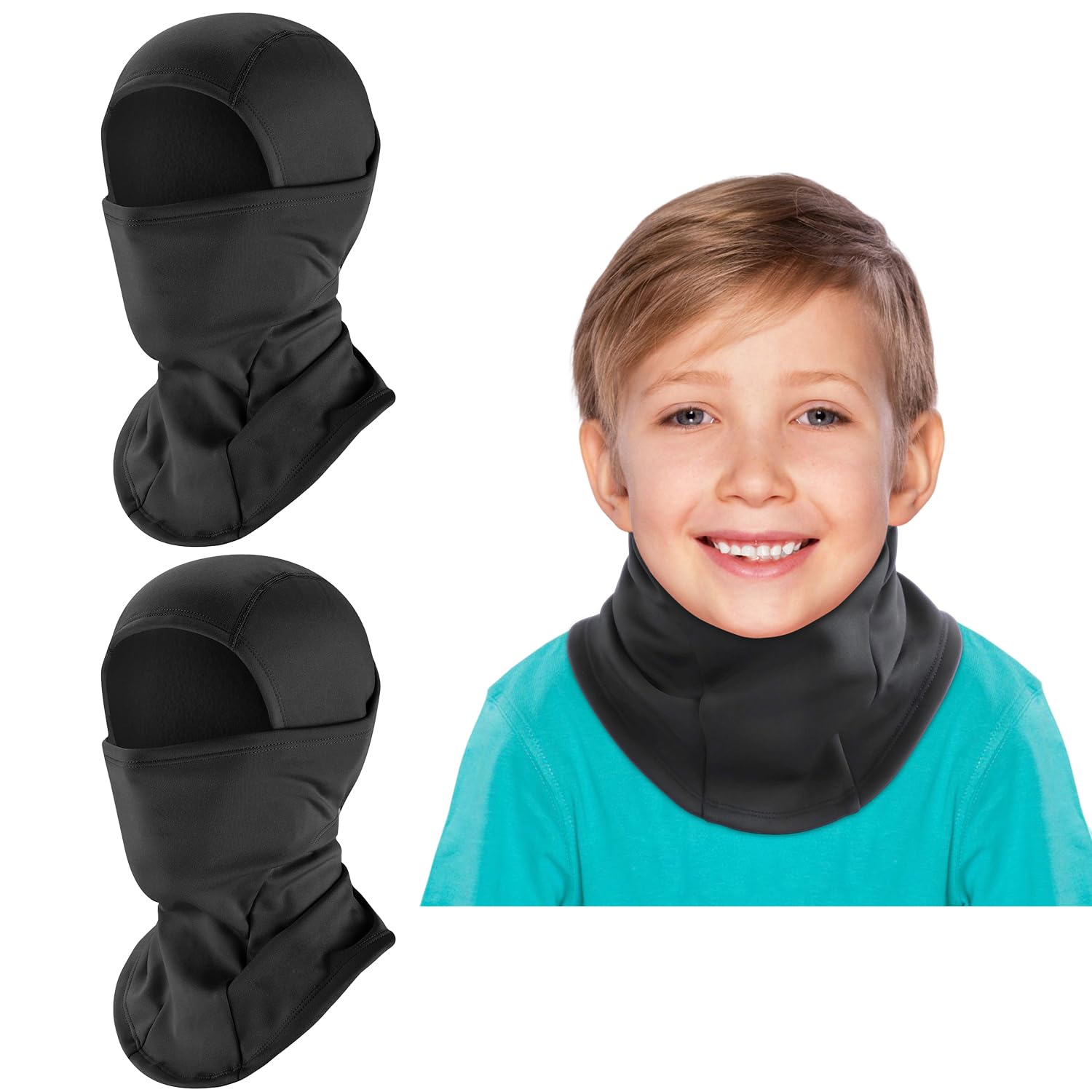 DAFIFO Kids Balaclava Ski Mask, Winter Full Face Balaclava Windproof Neck Warmer for Boys Girls School Riding Sports