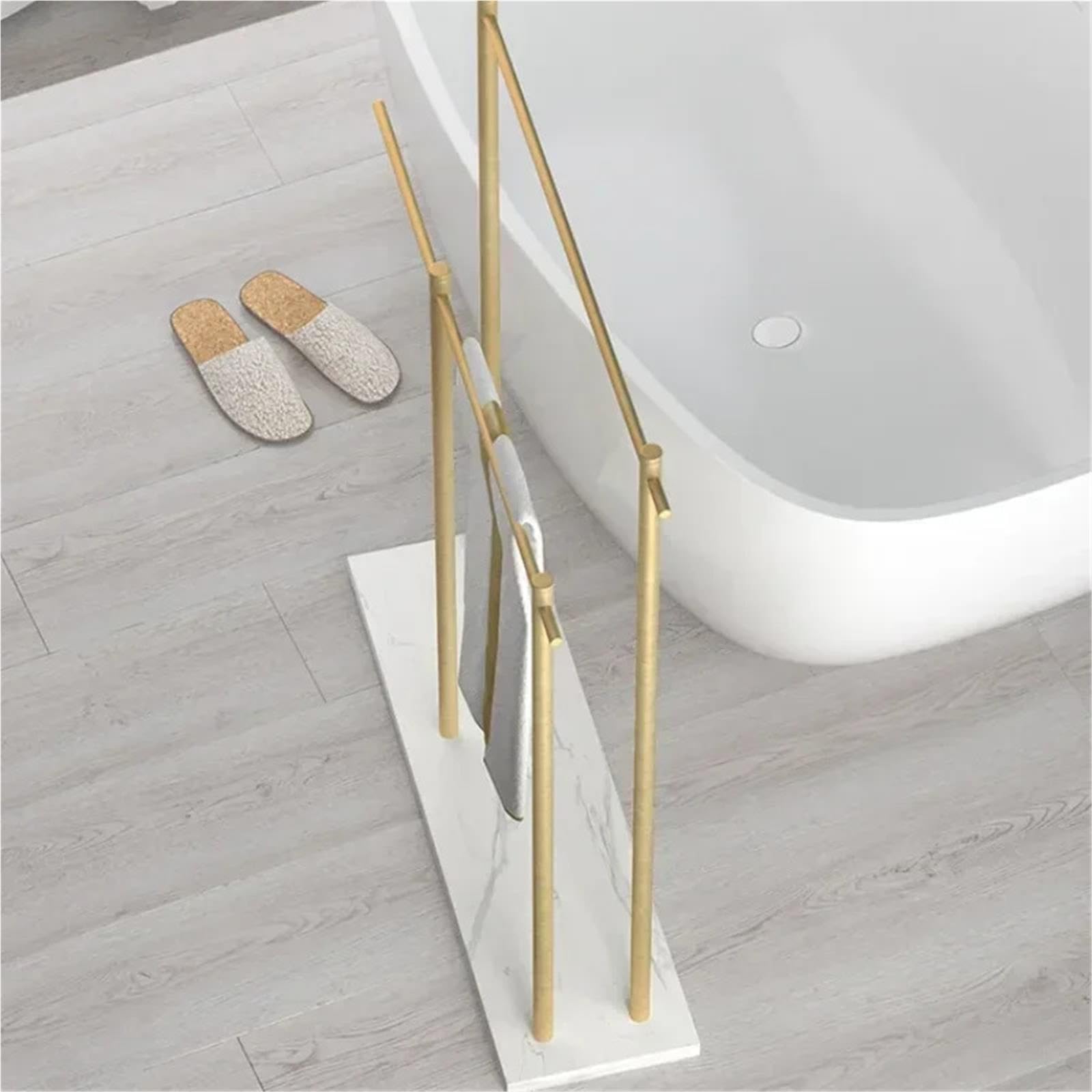 Toallero De Pie Soporte de baño con toallero Piso mármol