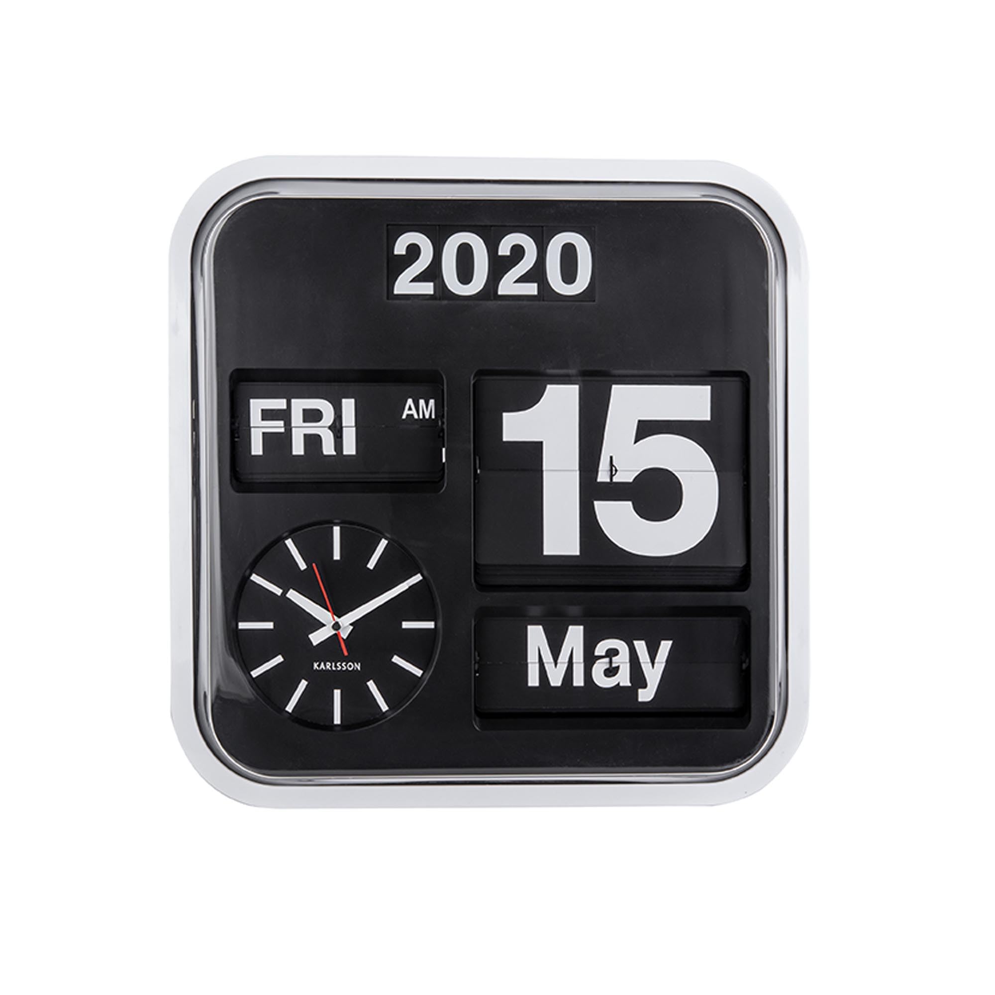 Karlsson KA4203 Orologio da Muro Big Flip, white