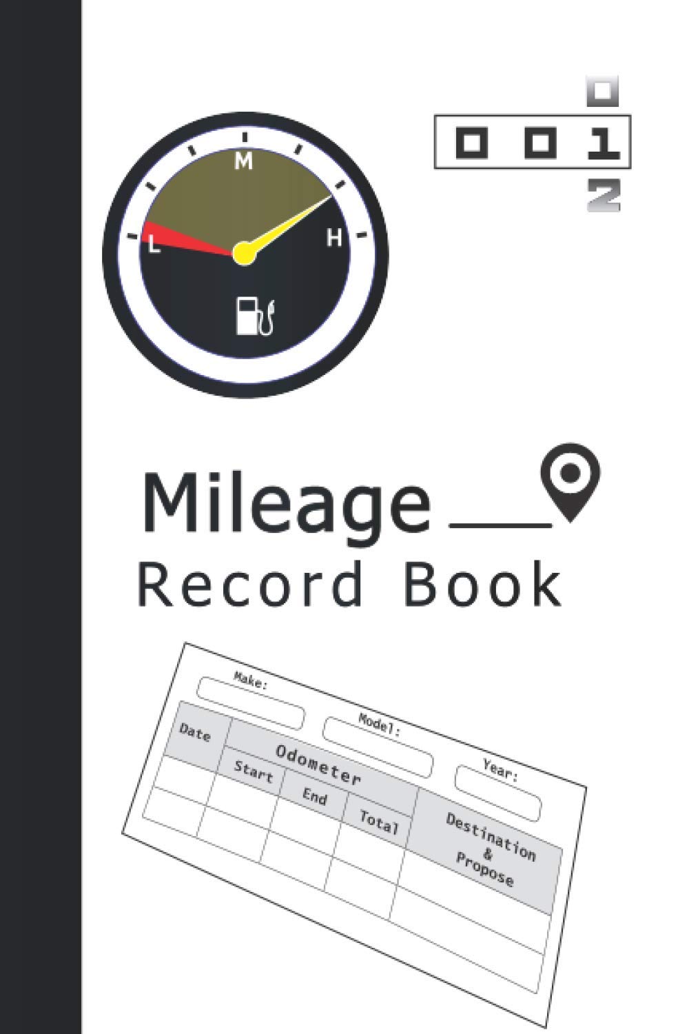 Millage Record Book: mileage log book, Driving Log Book, 6 X 9 Inches, Mileage Between Cities, Business Mileage Log